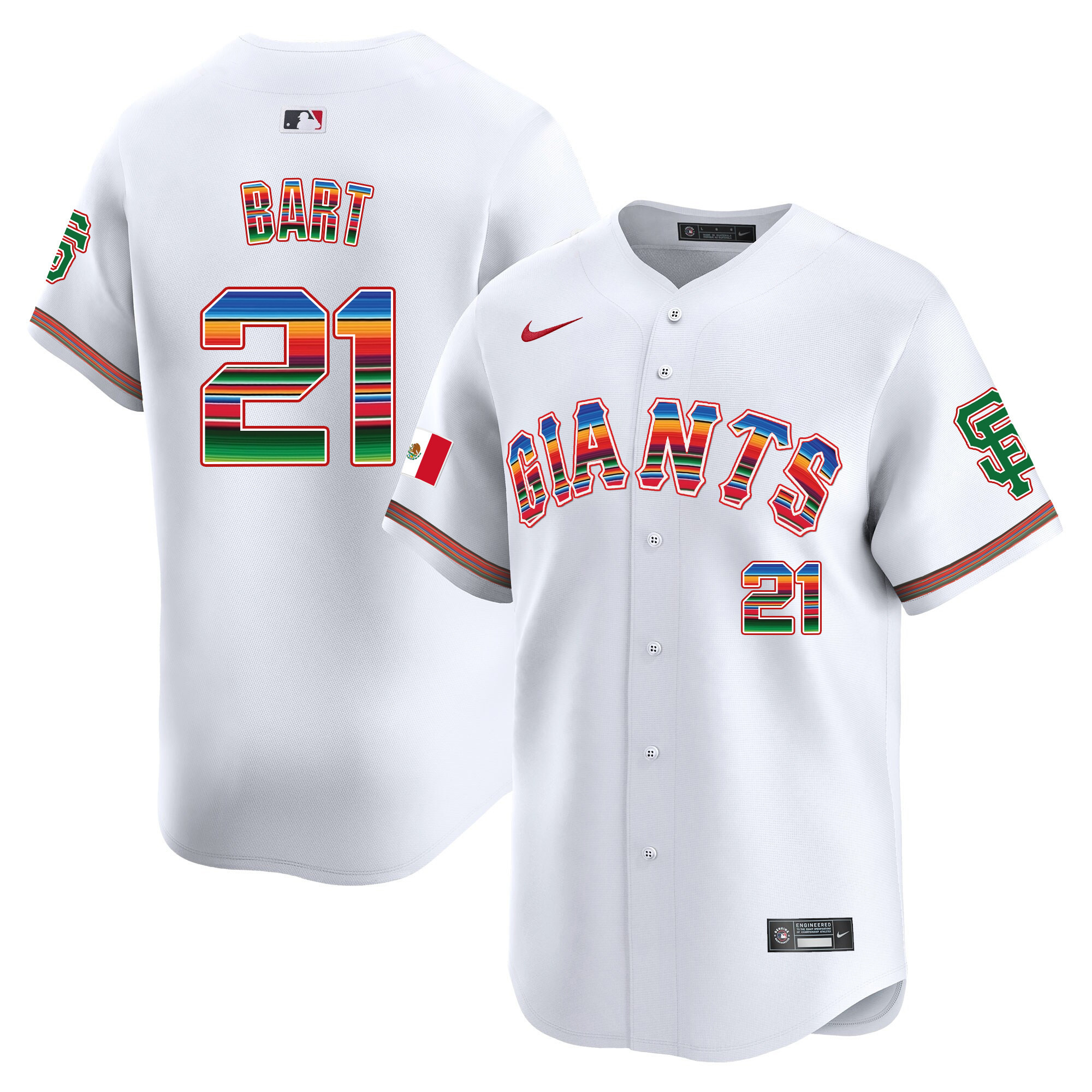 Men's San Francisco Giants Mexico Vapor Premier Limited Jersey - All Stitched