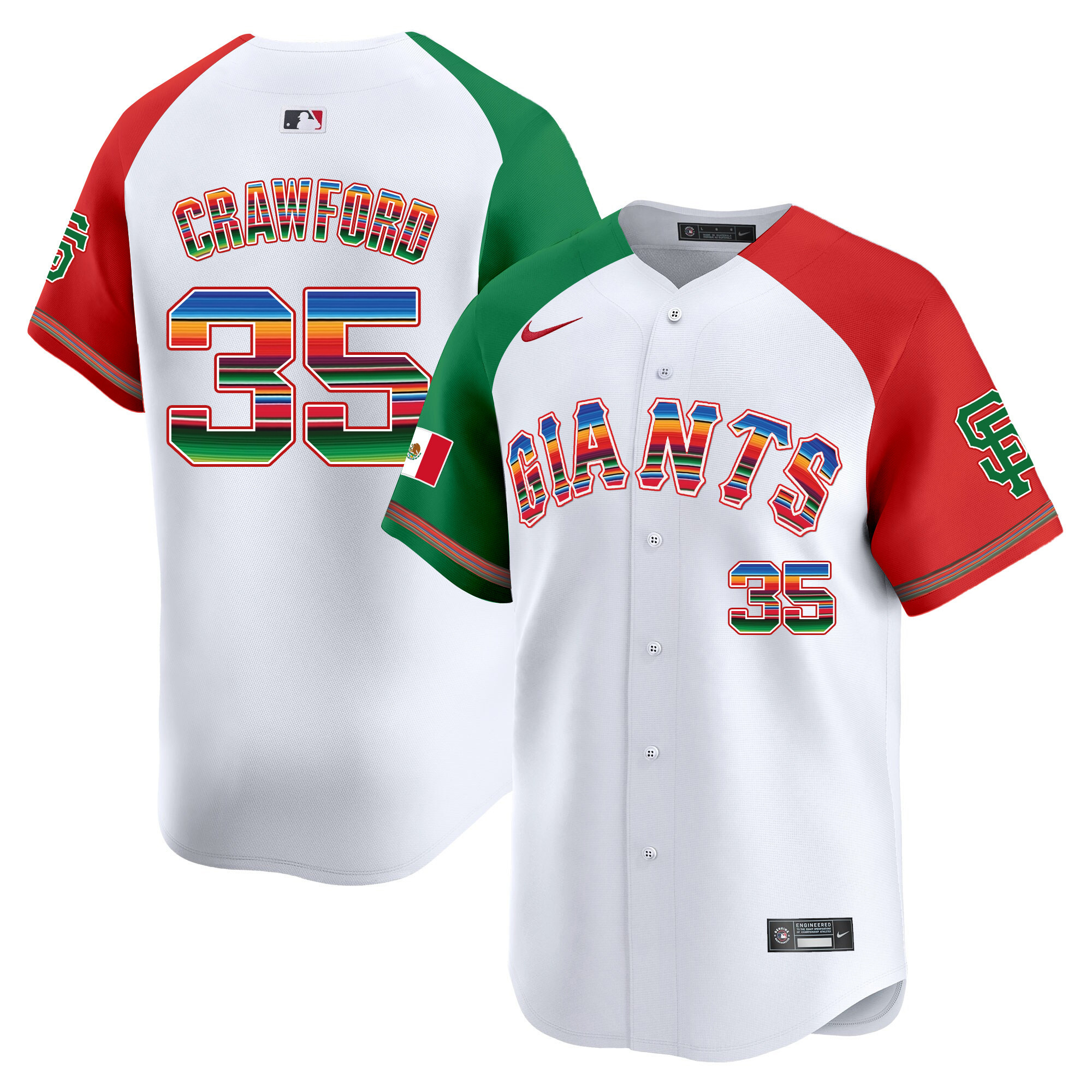 Men's San Francisco Giants Mexico Vapor Premier Limited Jersey - All Stitched