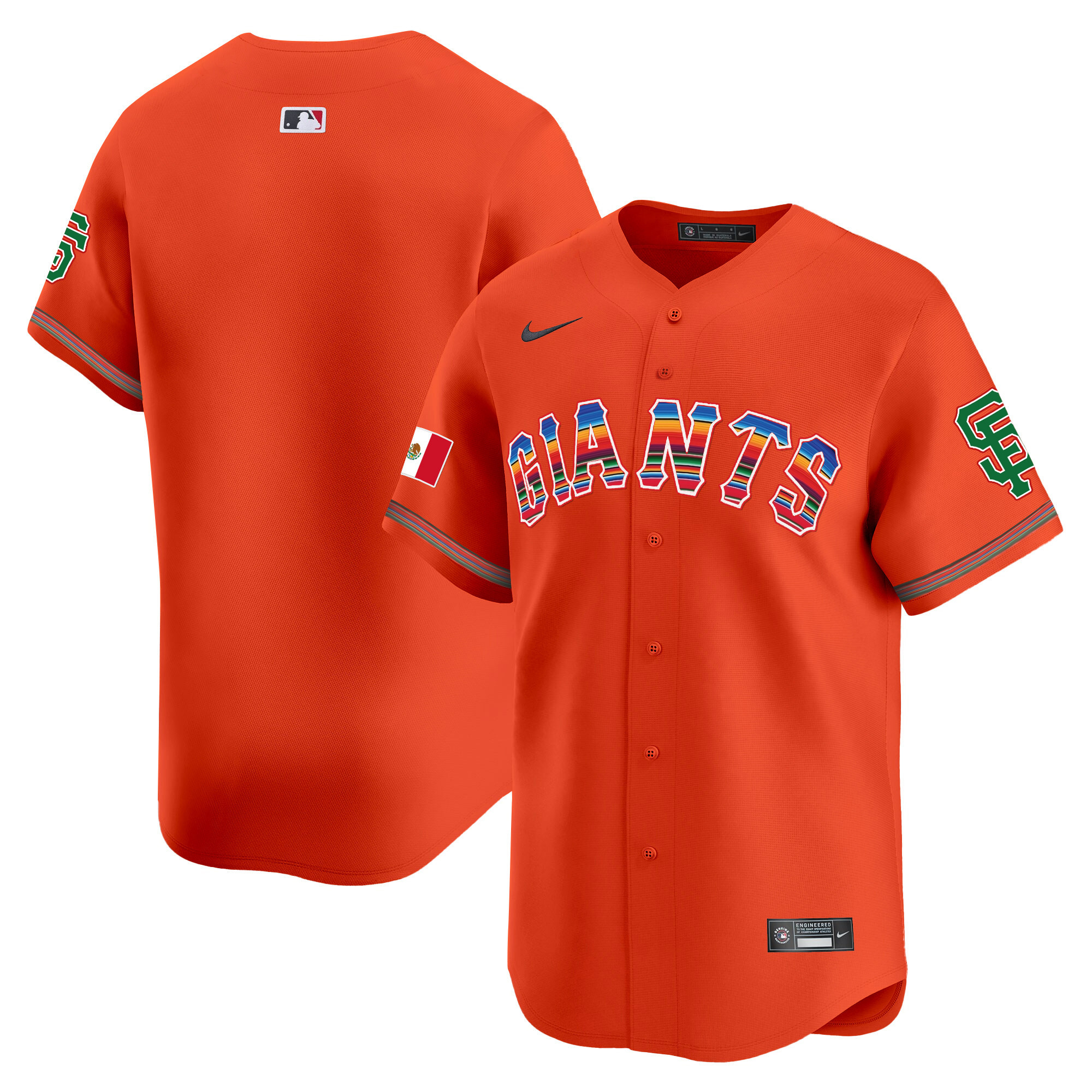 Men's San Francisco Giants Mexico Vapor Premier Limited Jersey - All Stitched