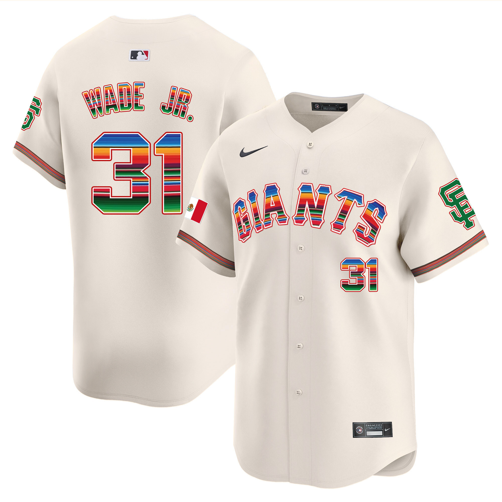 Men's San Francisco Giants Mexico Vapor Premier Limited Jersey - All Stitched