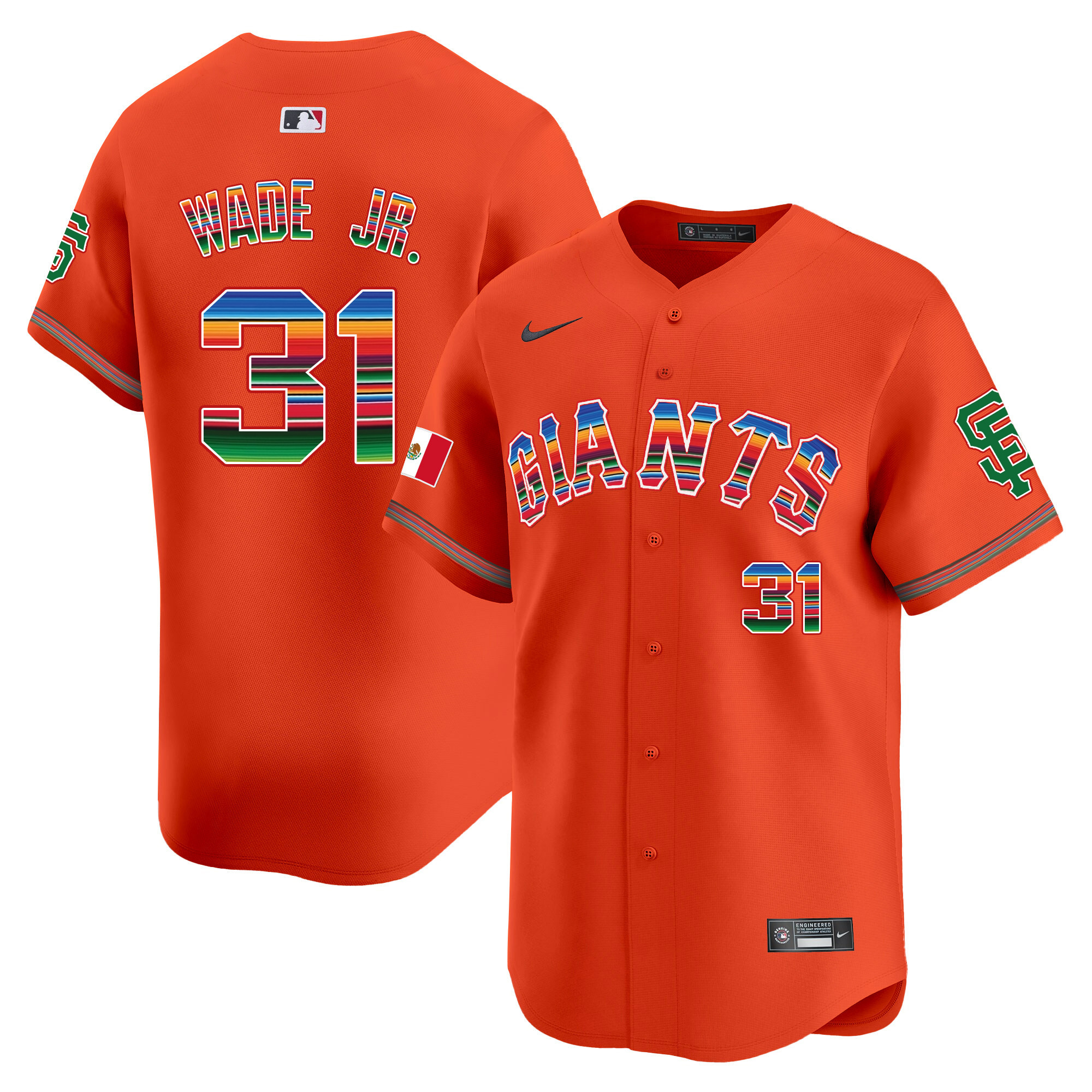 Men's San Francisco Giants Mexico Vapor Premier Limited Jersey - All Stitched