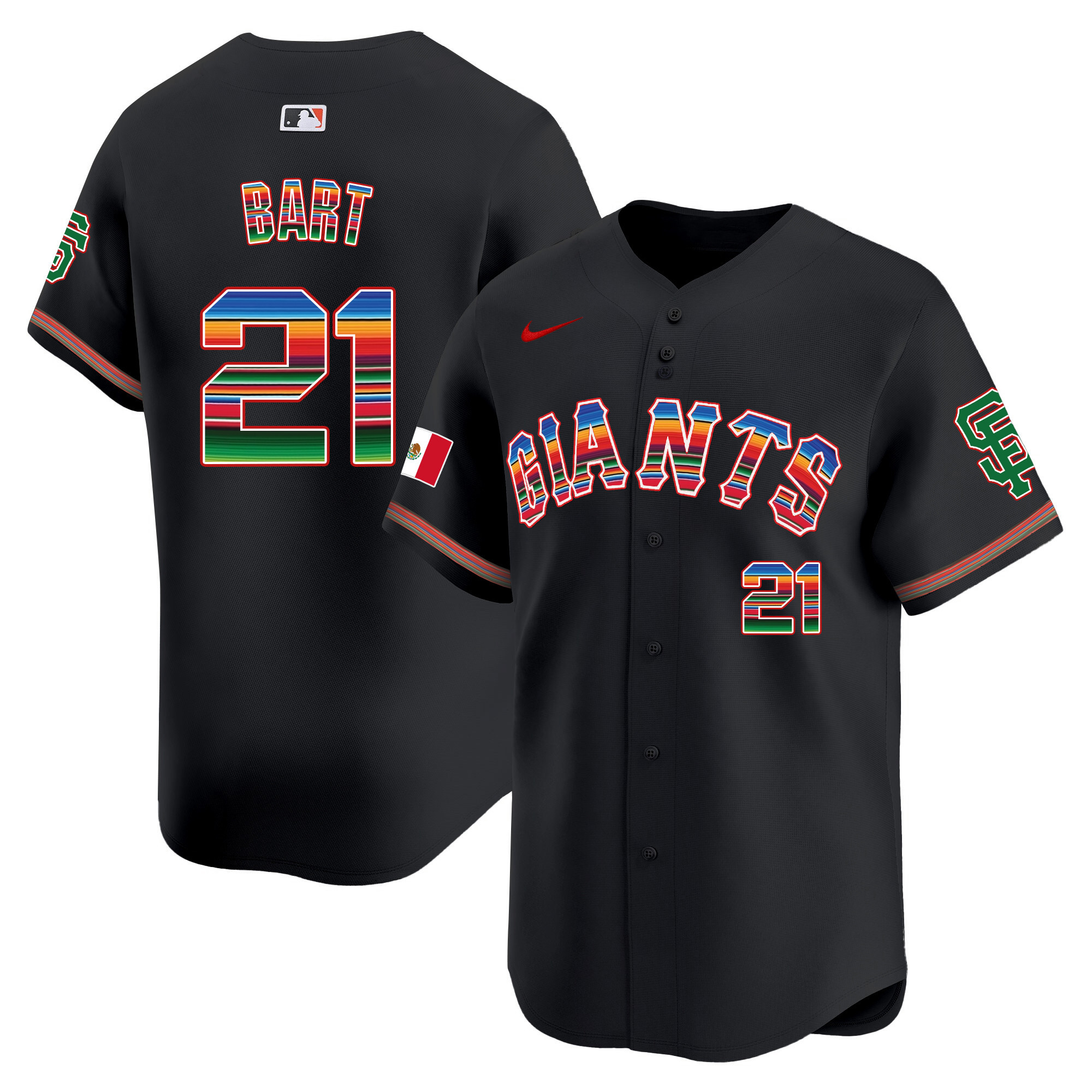 Men's San Francisco Giants Mexico Vapor Premier Limited Jersey - All Stitched