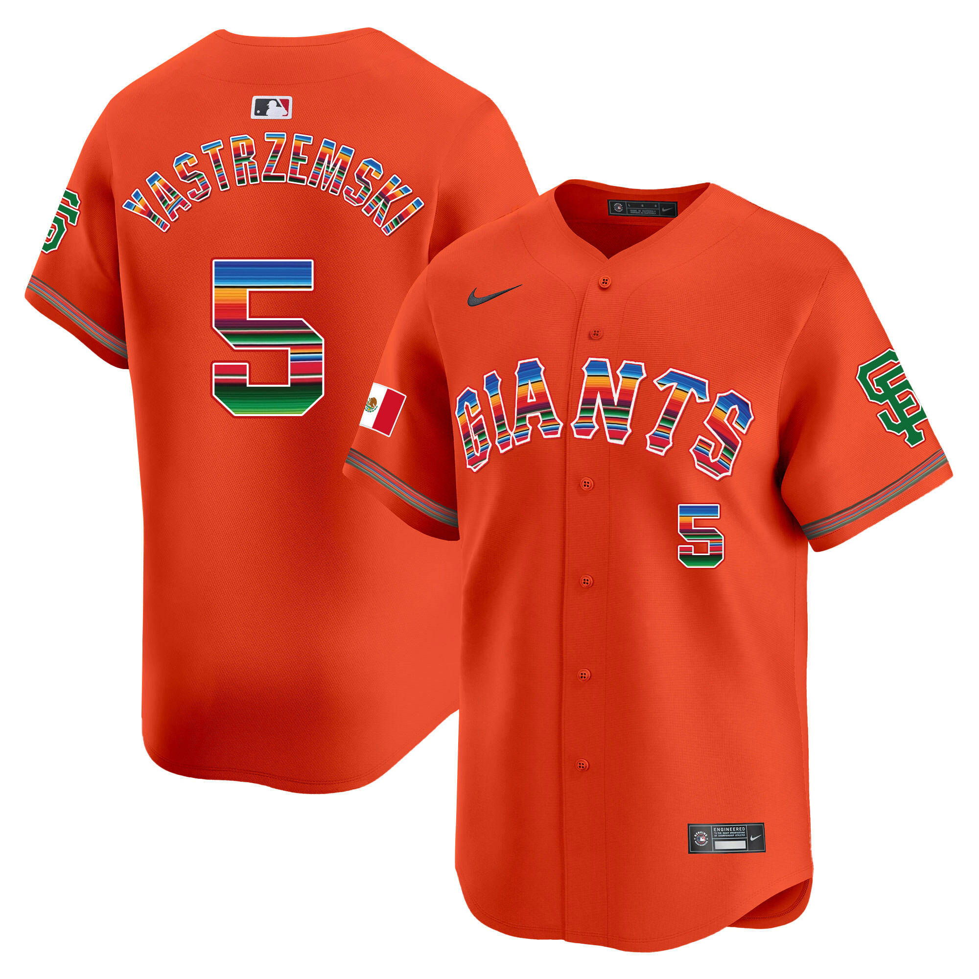 Men's San Francisco Giants Mexico Vapor Premier Limited Jersey - All Stitched