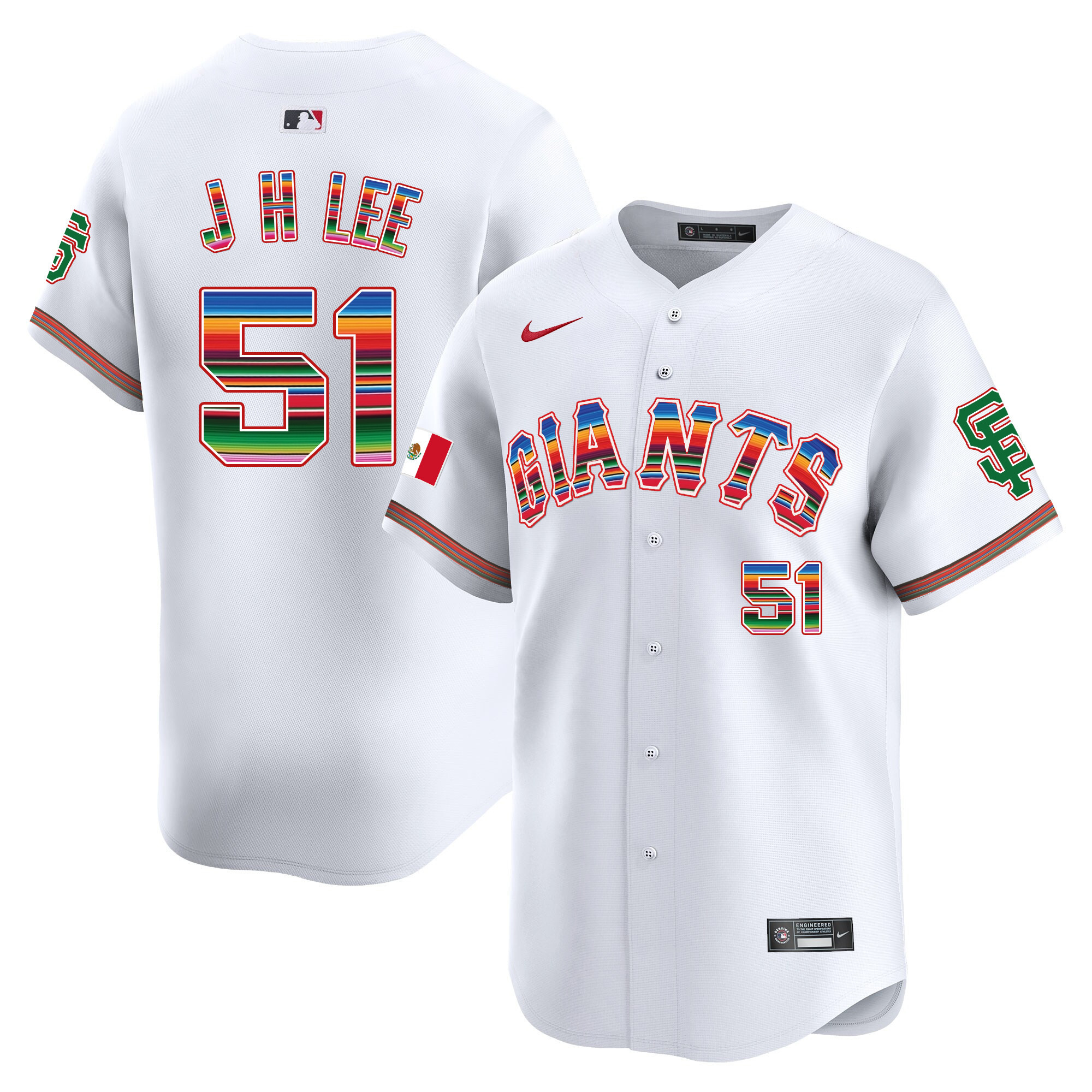 Men's San Francisco Giants Mexico Vapor Premier Limited Jersey - All Stitched