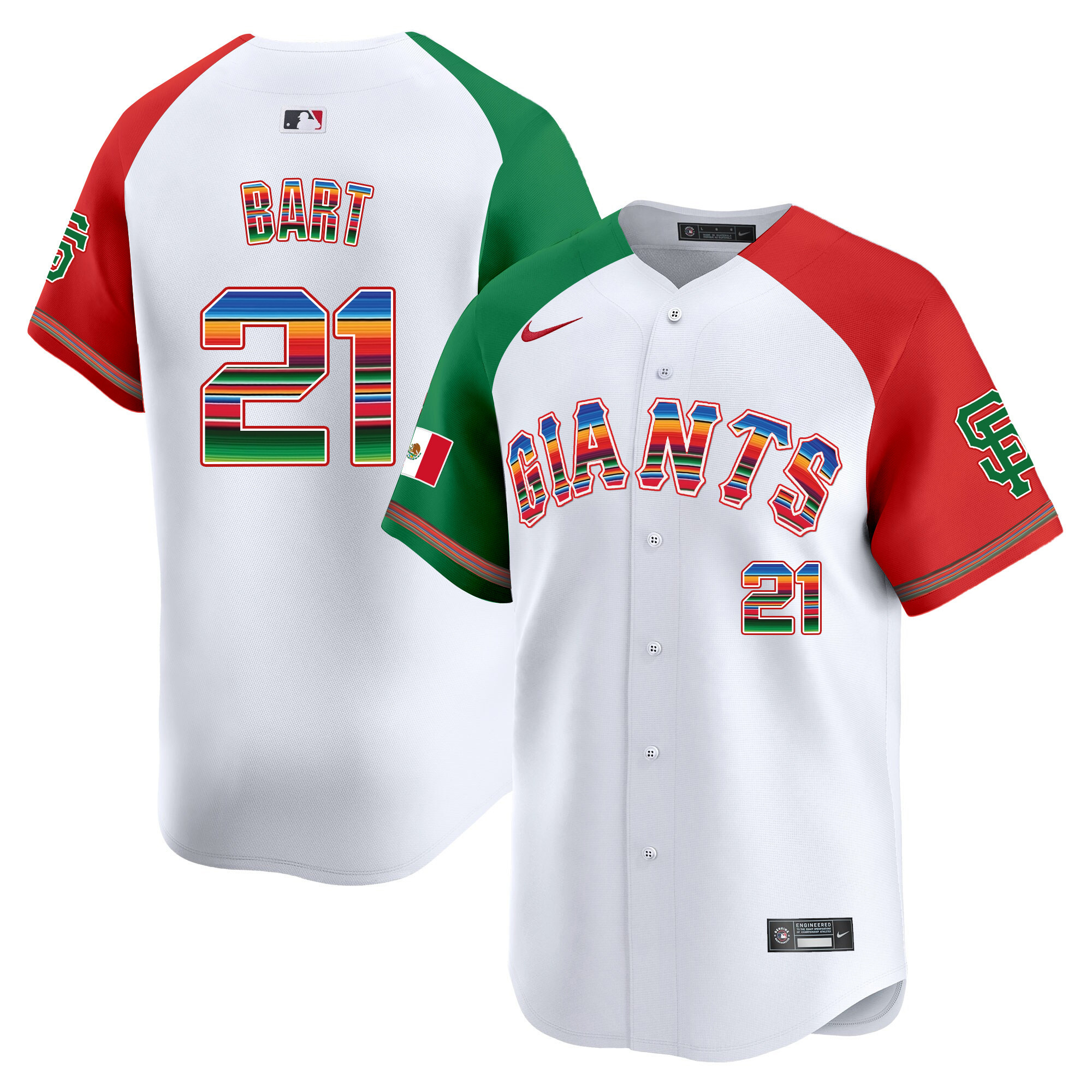 Men's San Francisco Giants Mexico Vapor Premier Limited Jersey - All Stitched