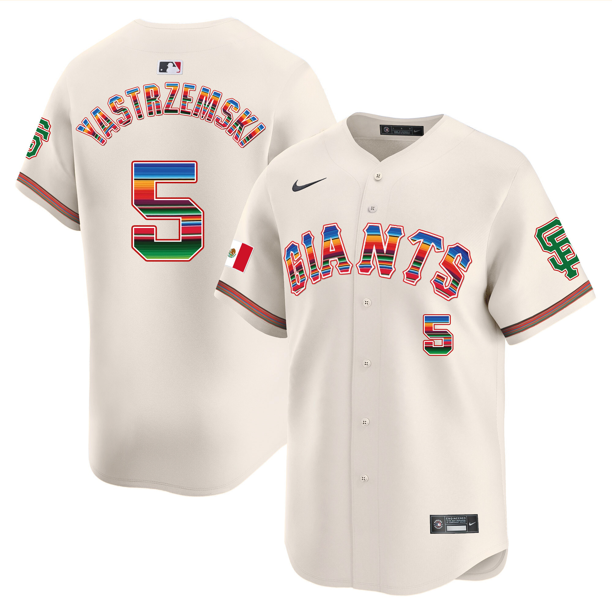 Men's San Francisco Giants Mexico Vapor Premier Limited Jersey - All Stitched
