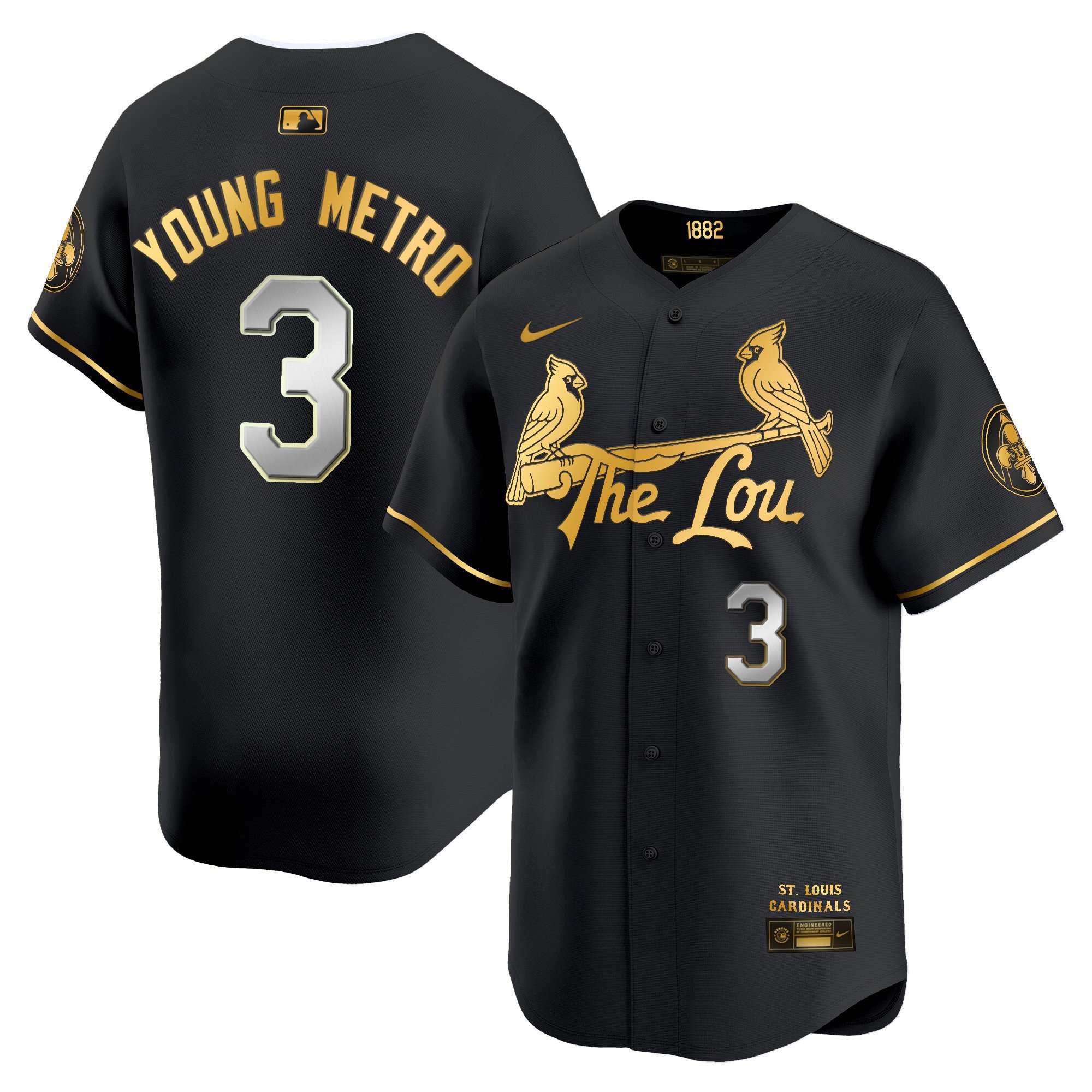 Men's St. Louis Cardinals 2024 City Connect Vapor Premier Limited Jersey - All Stitched