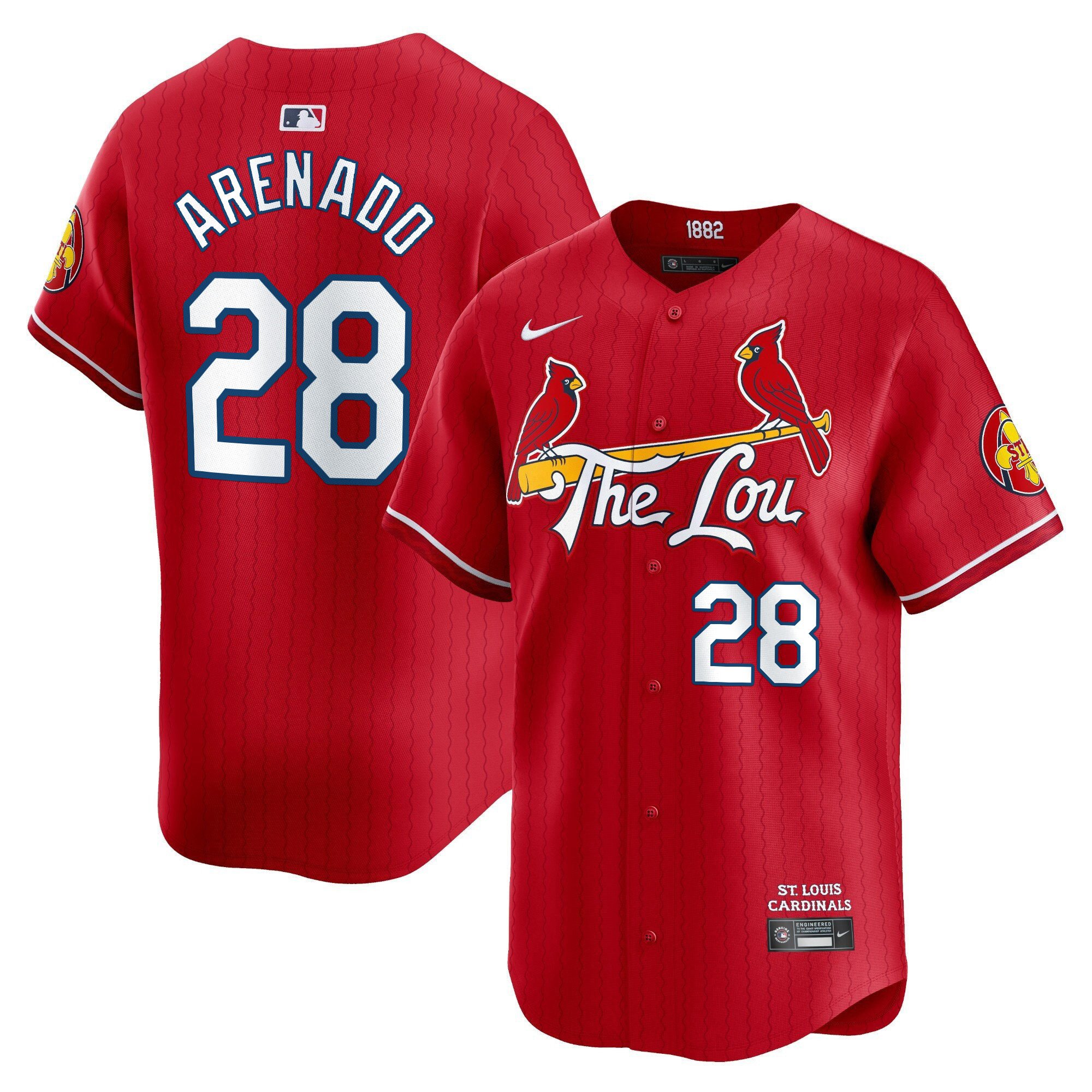 Men's St. Louis Cardinals 2024 City Connect Vapor Premier Limited Jersey - All Stitched