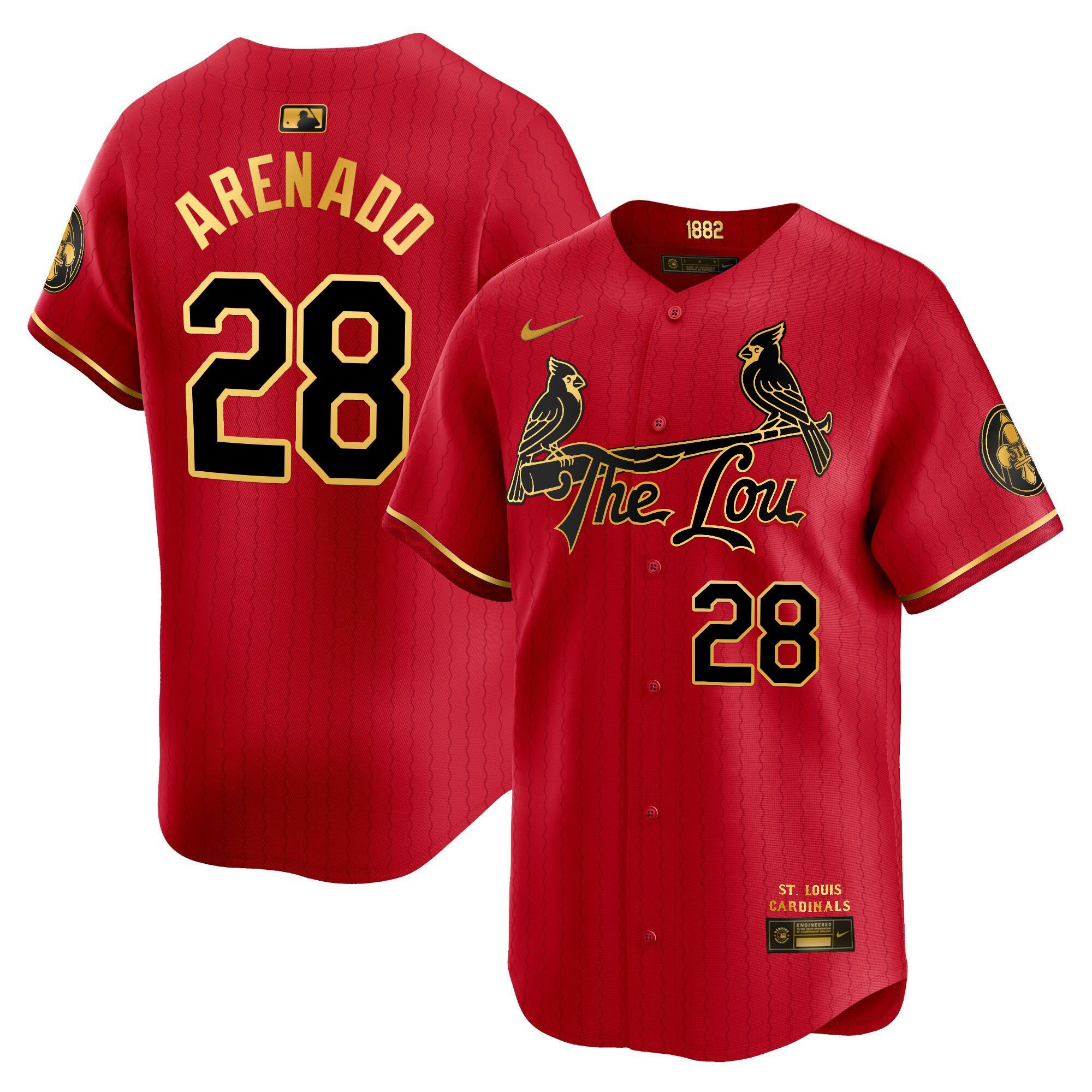 Men's St. Louis Cardinals 2024 City Connect Vapor Premier Limited Jersey - All Stitched