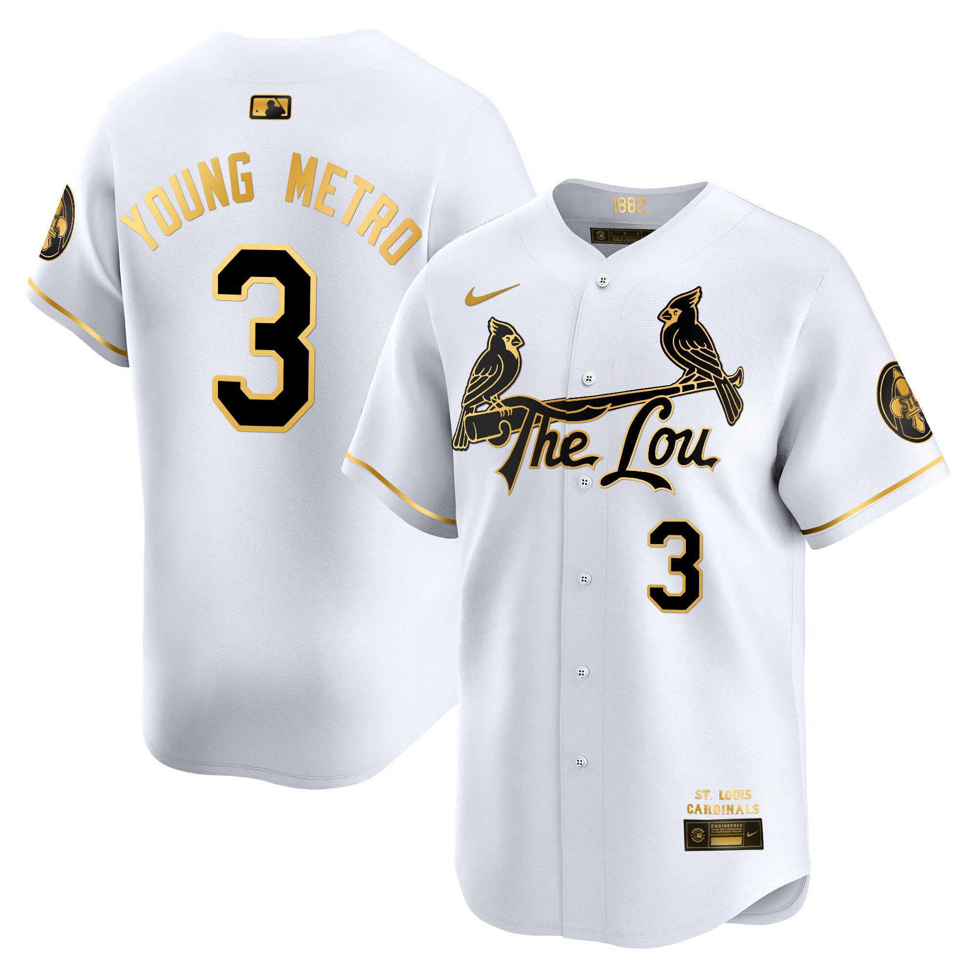 Men's St. Louis Cardinals 2024 City Connect Vapor Premier Limited Jersey - All Stitched