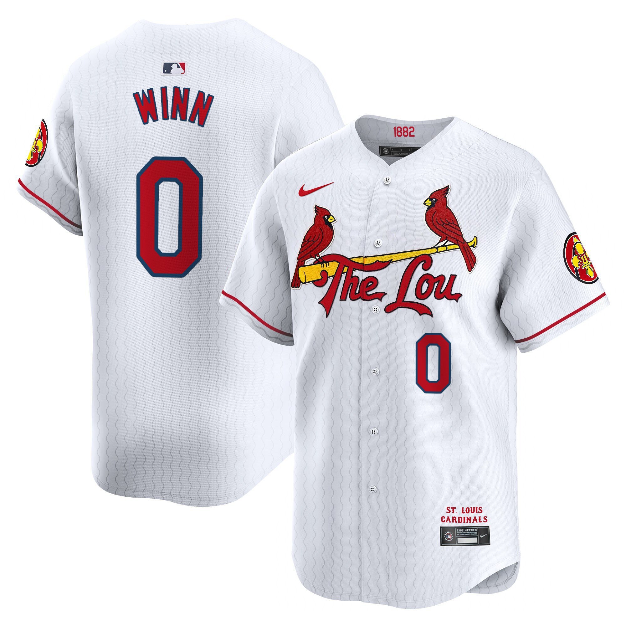 Men's St. Louis Cardinals 2024 City Connect Vapor Premier Limited Jersey - All Stitched