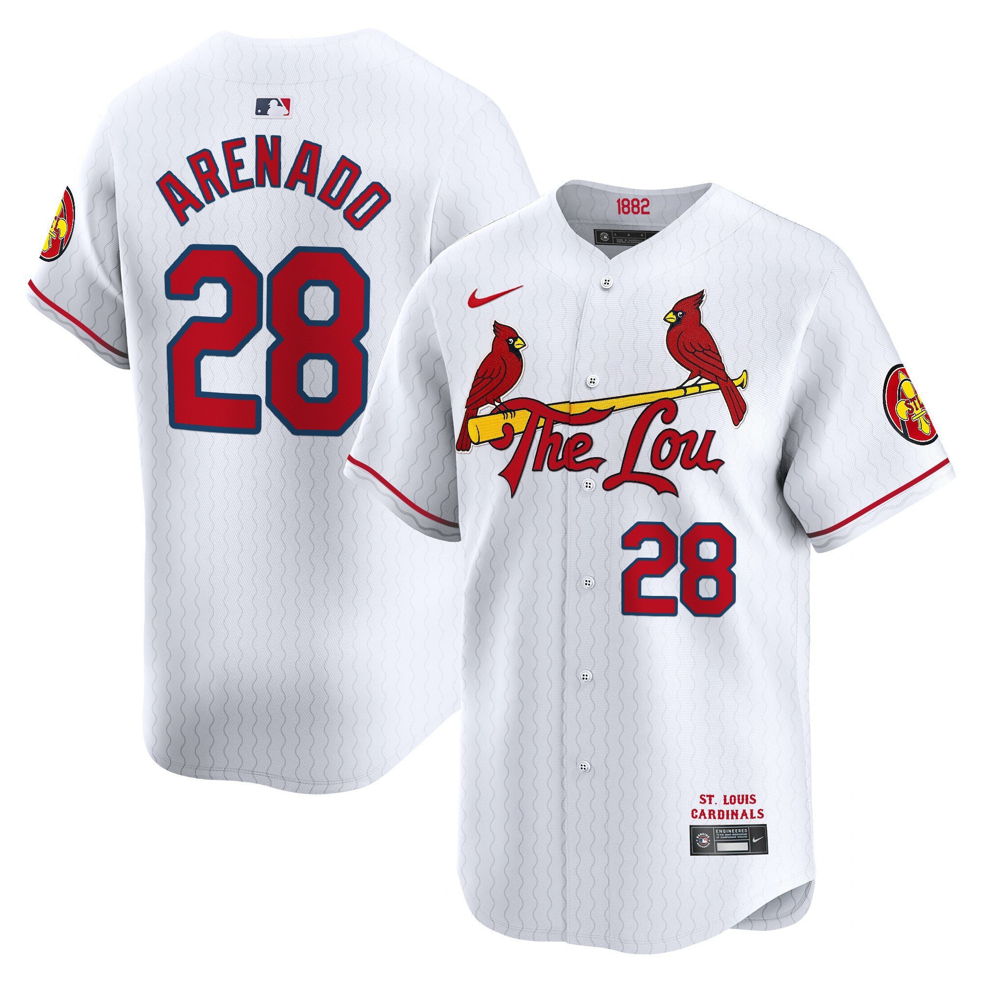 Men's St. Louis Cardinals 2024 City Connect Vapor Premier Limited Jersey - All Stitched