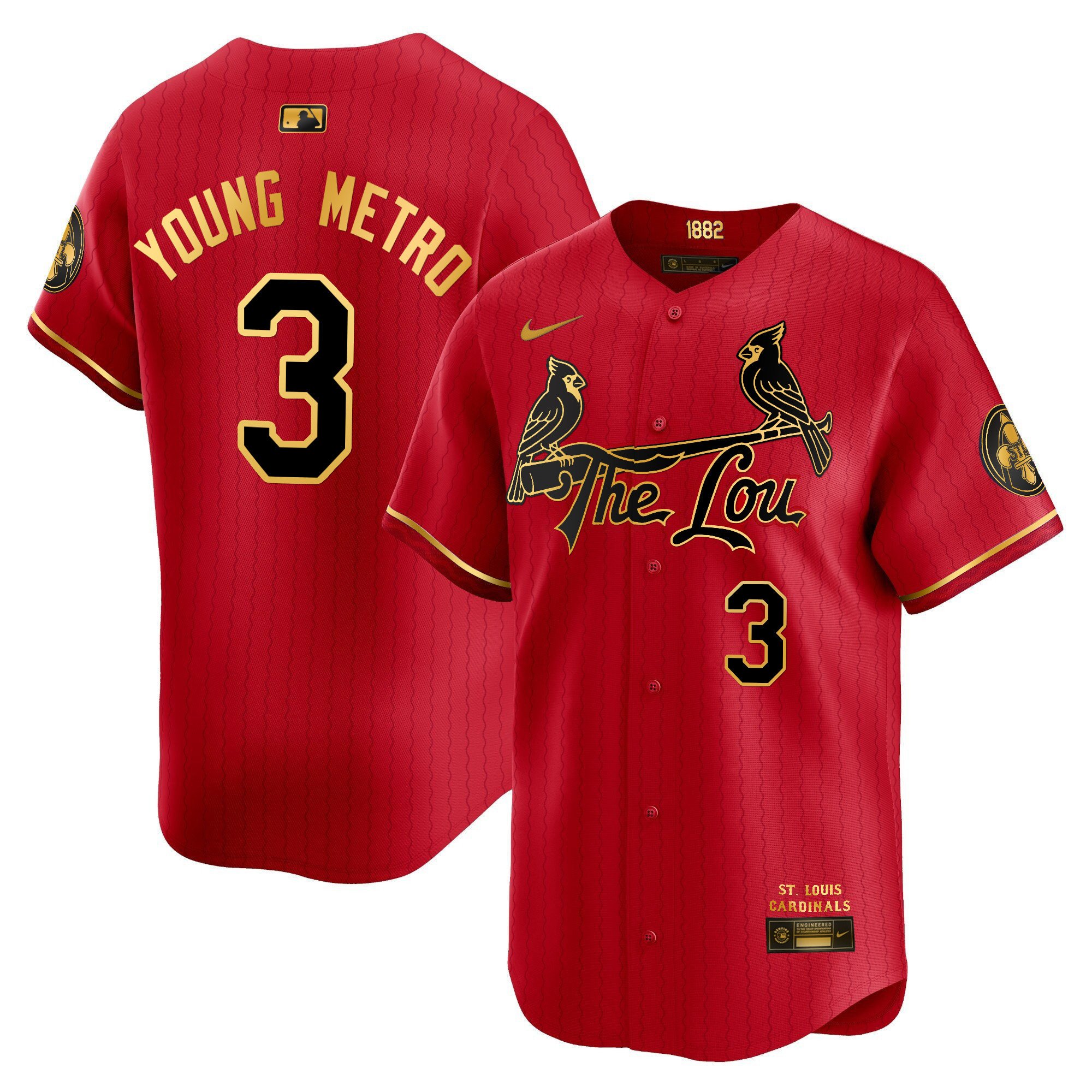 Men's St. Louis Cardinals 2024 City Connect Vapor Premier Limited Jersey - All Stitched