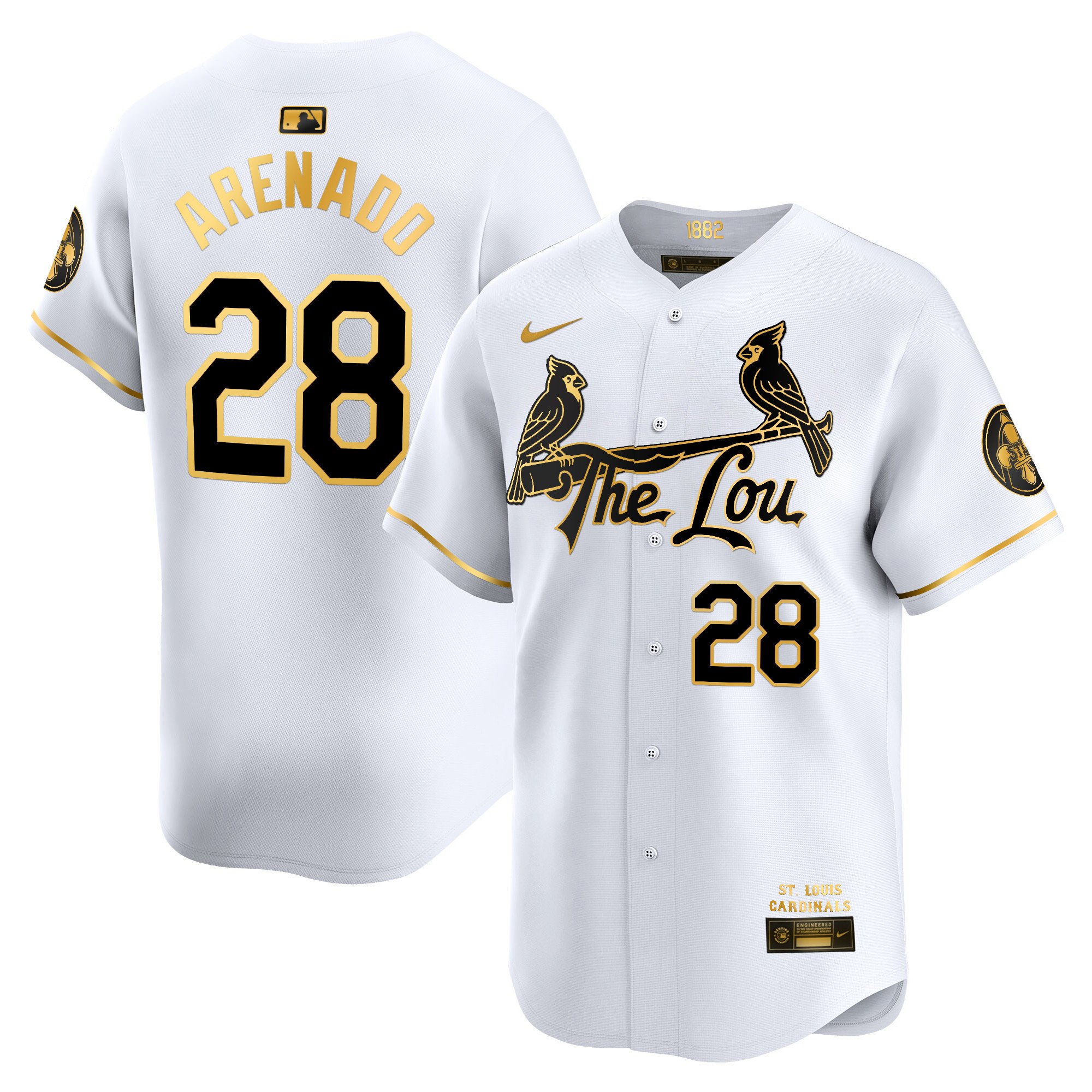 Men's St. Louis Cardinals 2024 City Connect Vapor Premier Limited Jersey - All Stitched
