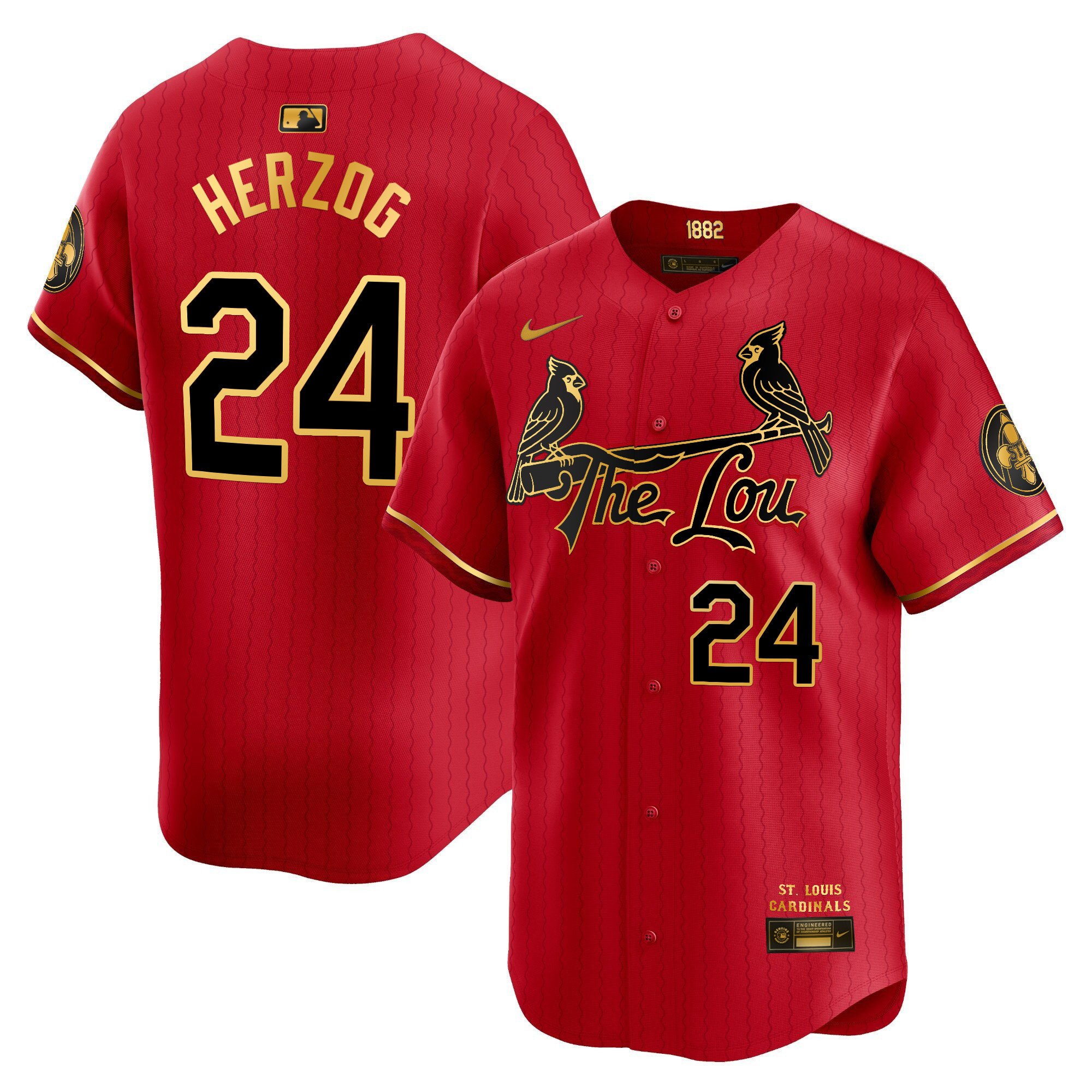 Men's St. Louis Cardinals 2024 City Connect Vapor Premier Limited Jersey - All Stitched
