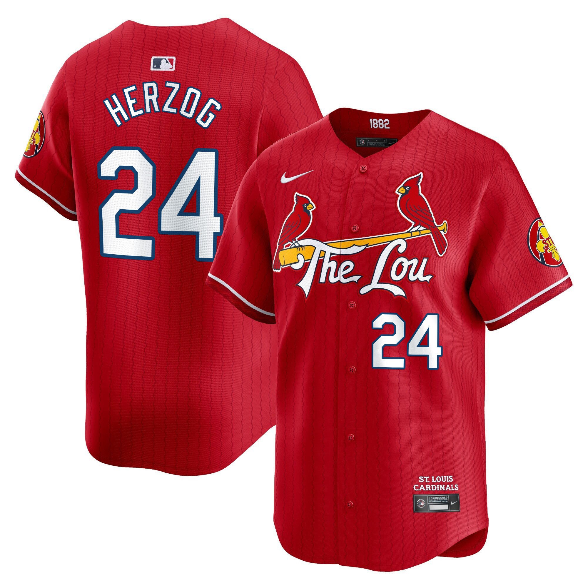 Men's St. Louis Cardinals 2024 City Connect Vapor Premier Limited Jersey - All Stitched