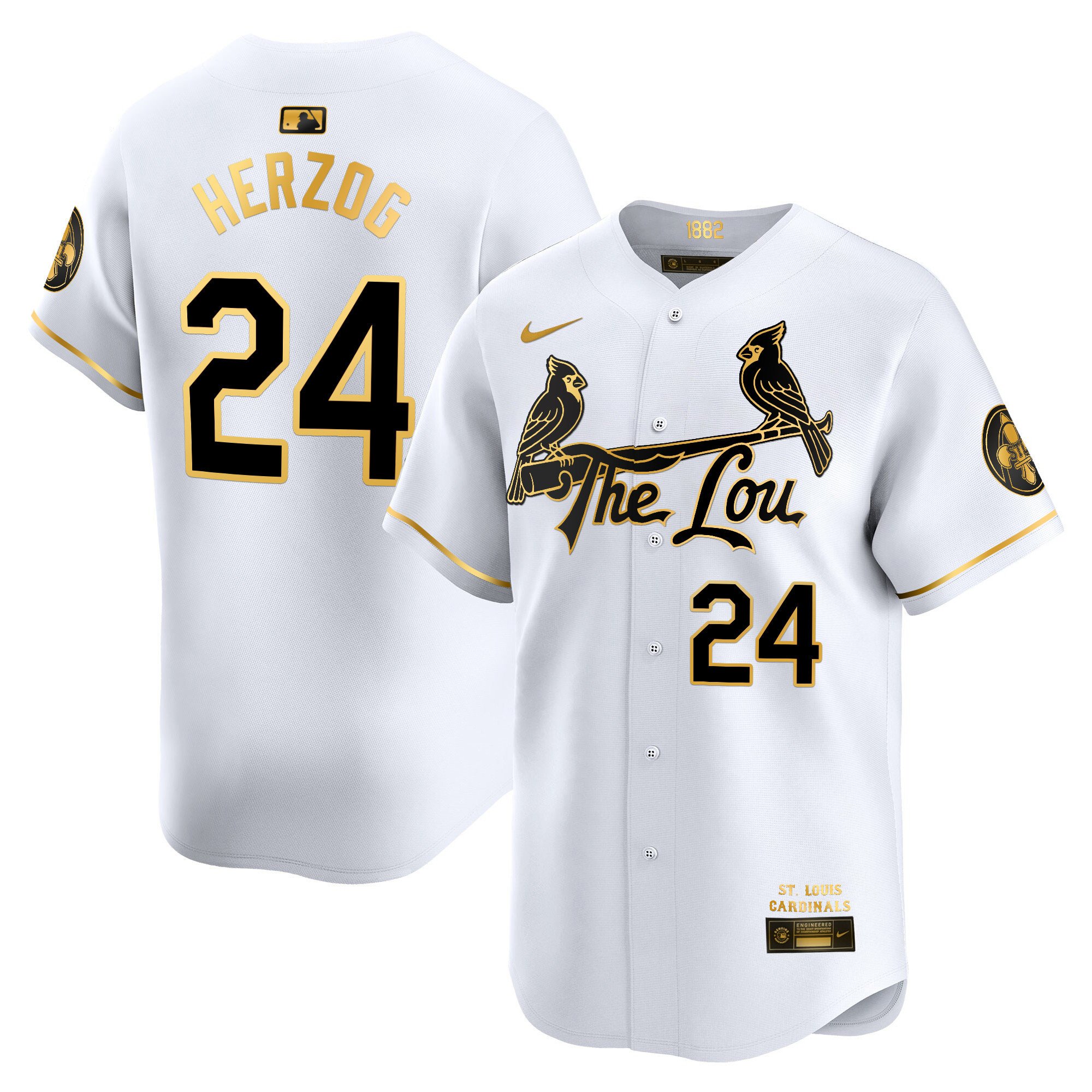Men's St. Louis Cardinals 2024 City Connect Vapor Premier Limited Jersey - All Stitched