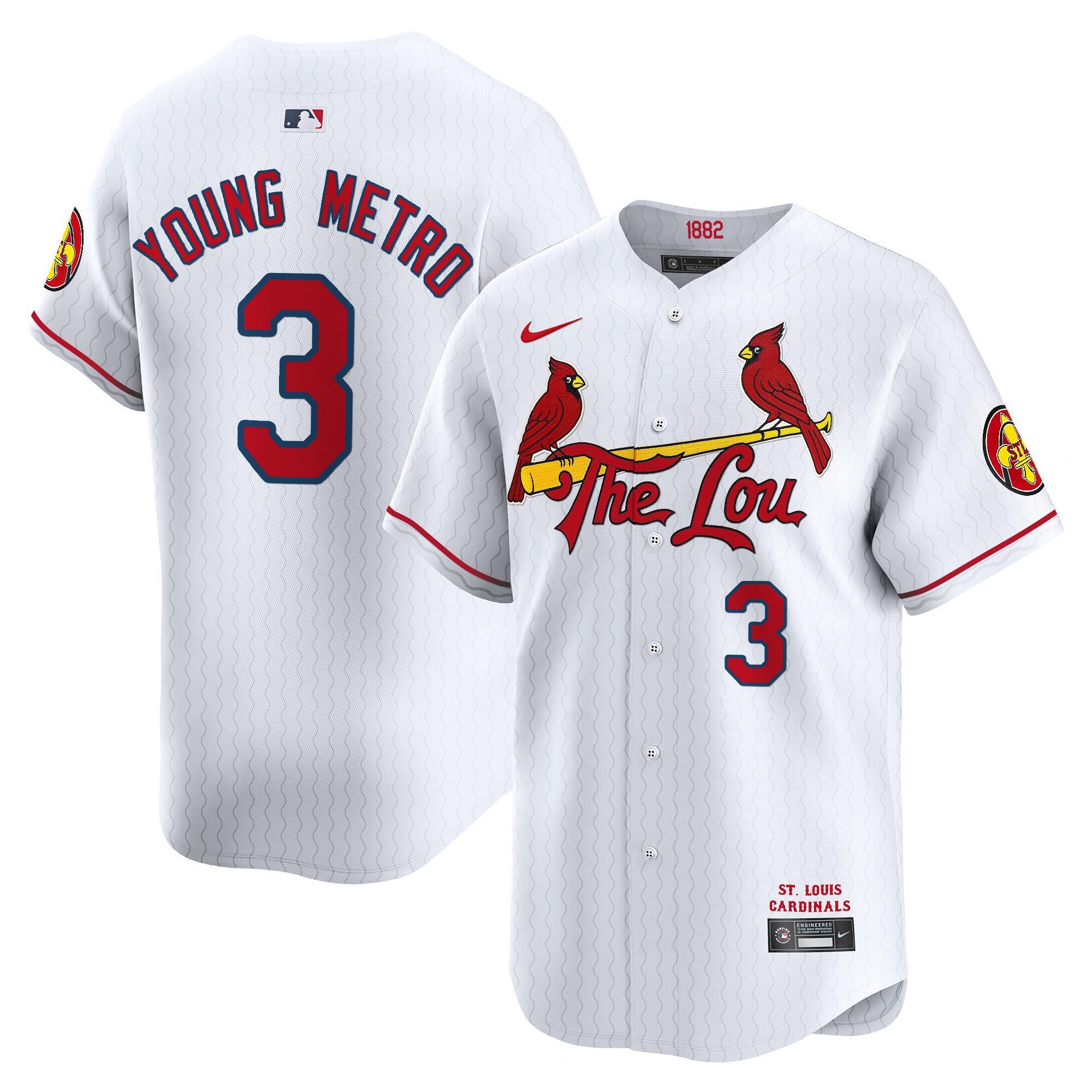 Men's St. Louis Cardinals 2024 City Connect Vapor Premier Limited Jersey - All Stitched