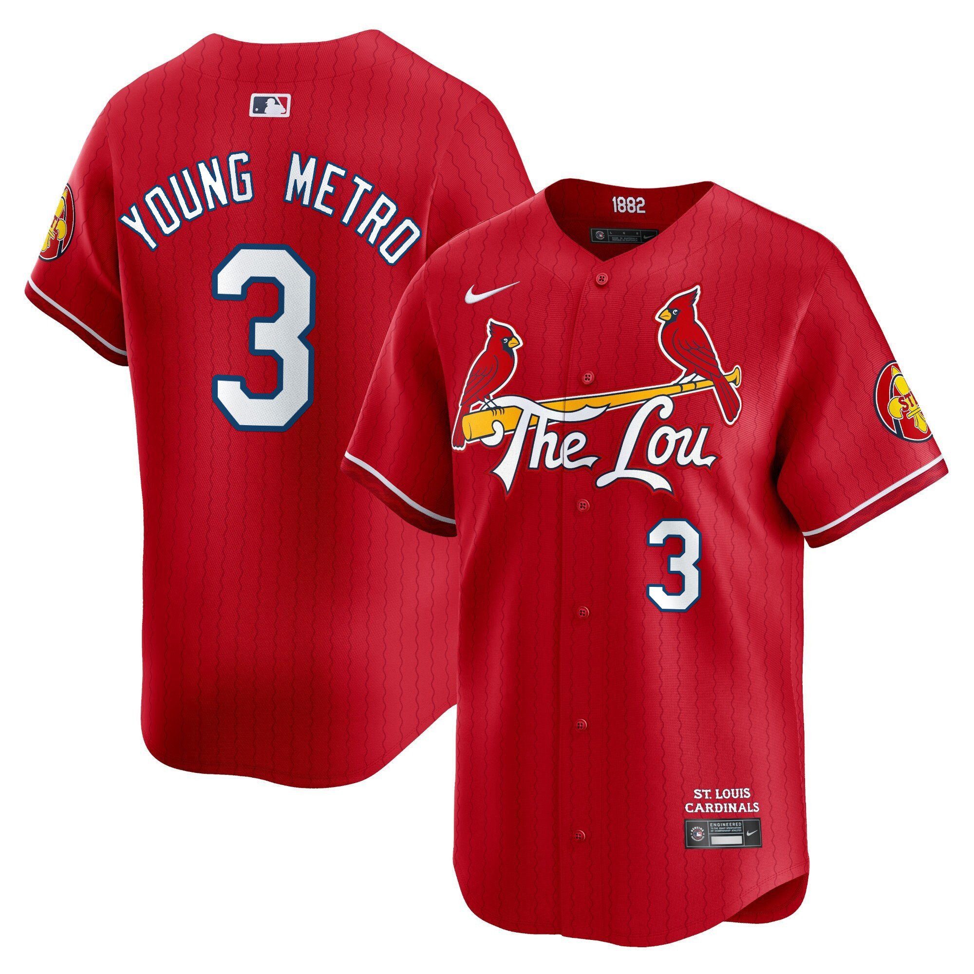 Men's St. Louis Cardinals 2024 City Connect Vapor Premier Limited Jersey - All Stitched
