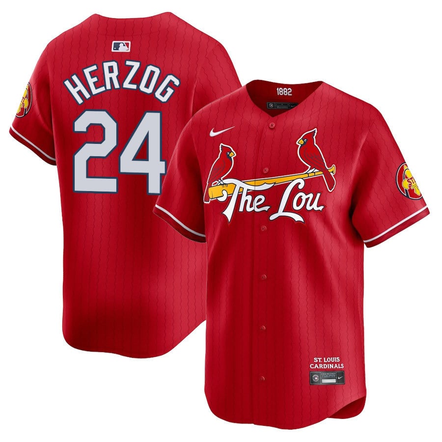 Men's St. Louis Cardinals 2024 City Connect Vapor Premier Limited Jersey V2 - All Stitched