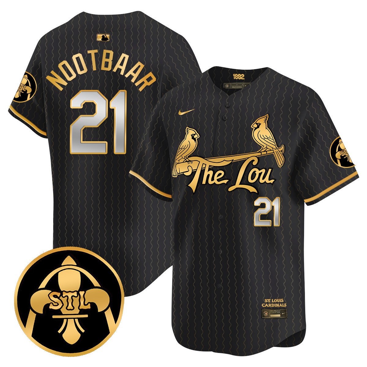 Men's St. Louis Cardinals 2024 City Connect Vapor Premier Limited Jersey V2 - All Stitched