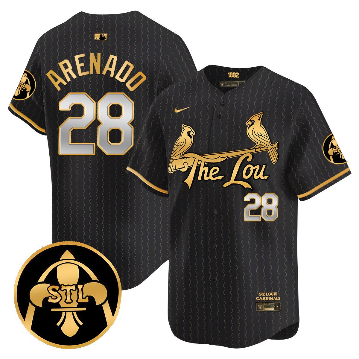Men's St. Louis Cardinals 2024 City Connect Vapor Premier Limited Jersey V2 - All Stitched