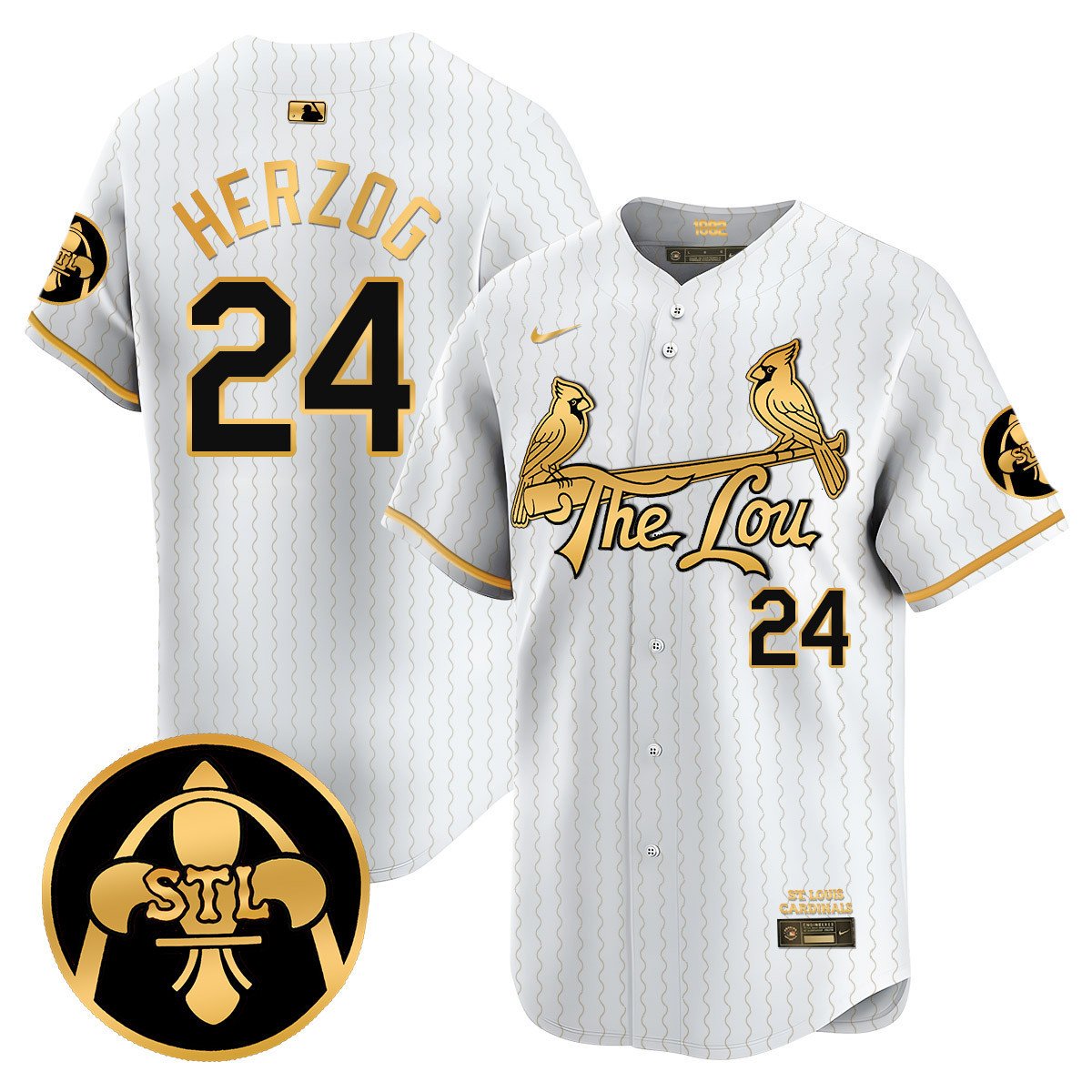 Men's St. Louis Cardinals 2024 City Connect Vapor Premier Limited Jersey V2 - All Stitched