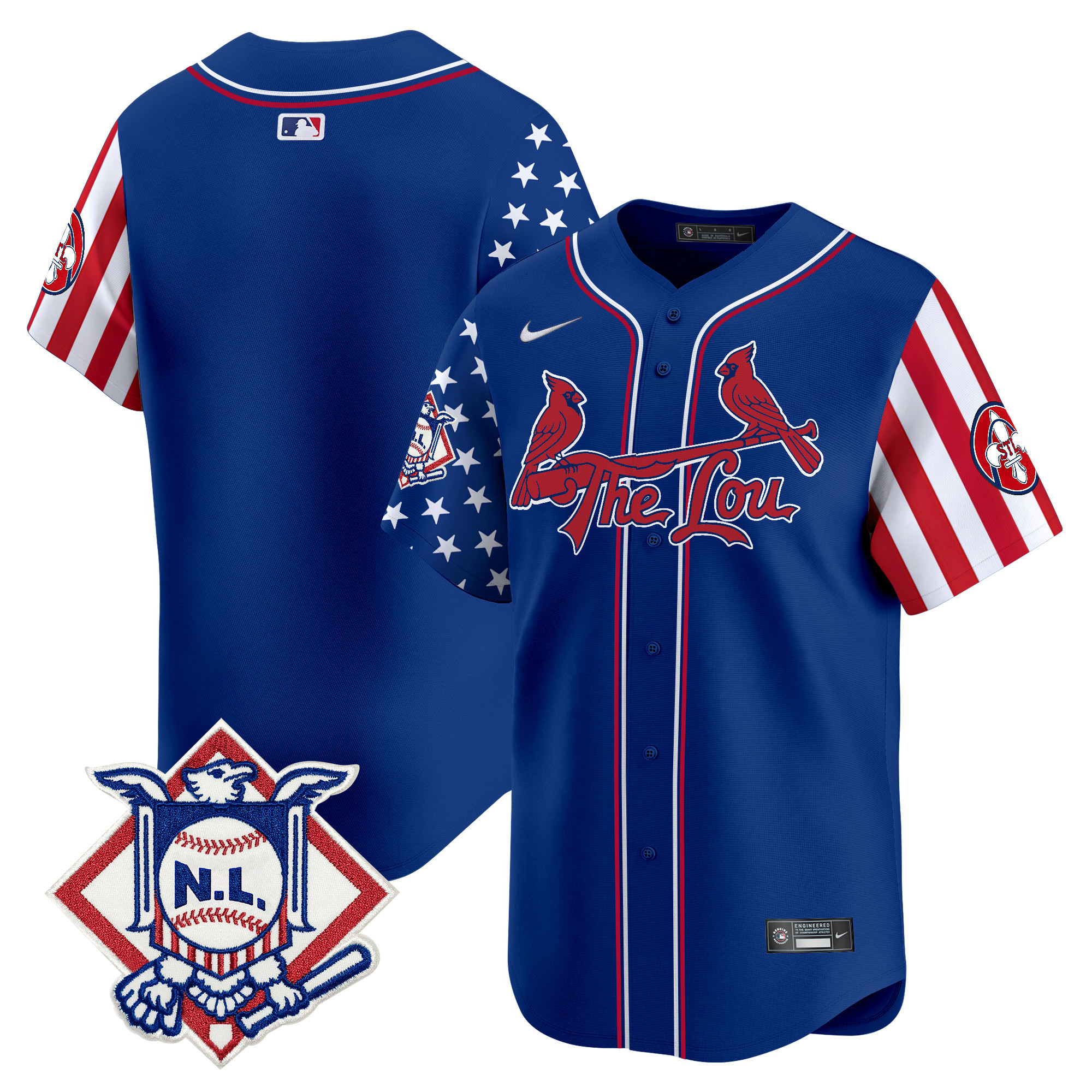 Men's St. Louis Cardinals 2024 Fourth of July Vapor Premier Limited Jersey - All Stitched