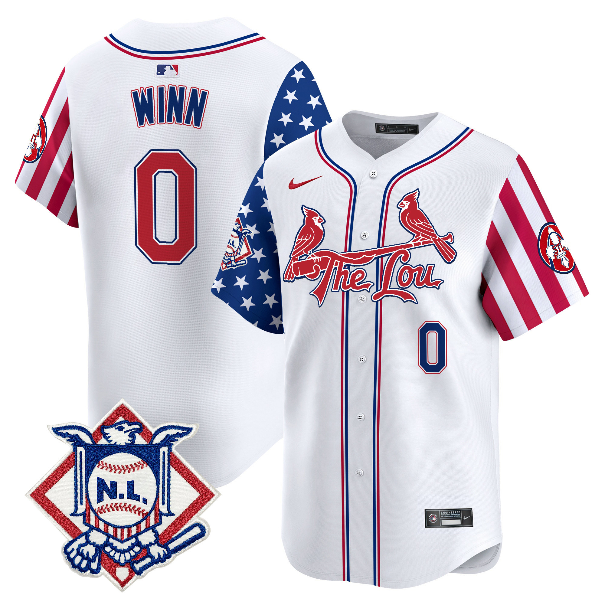 Men's St. Louis Cardinals 2024 Fourth of July Vapor Premier Limited Jersey - All Stitched