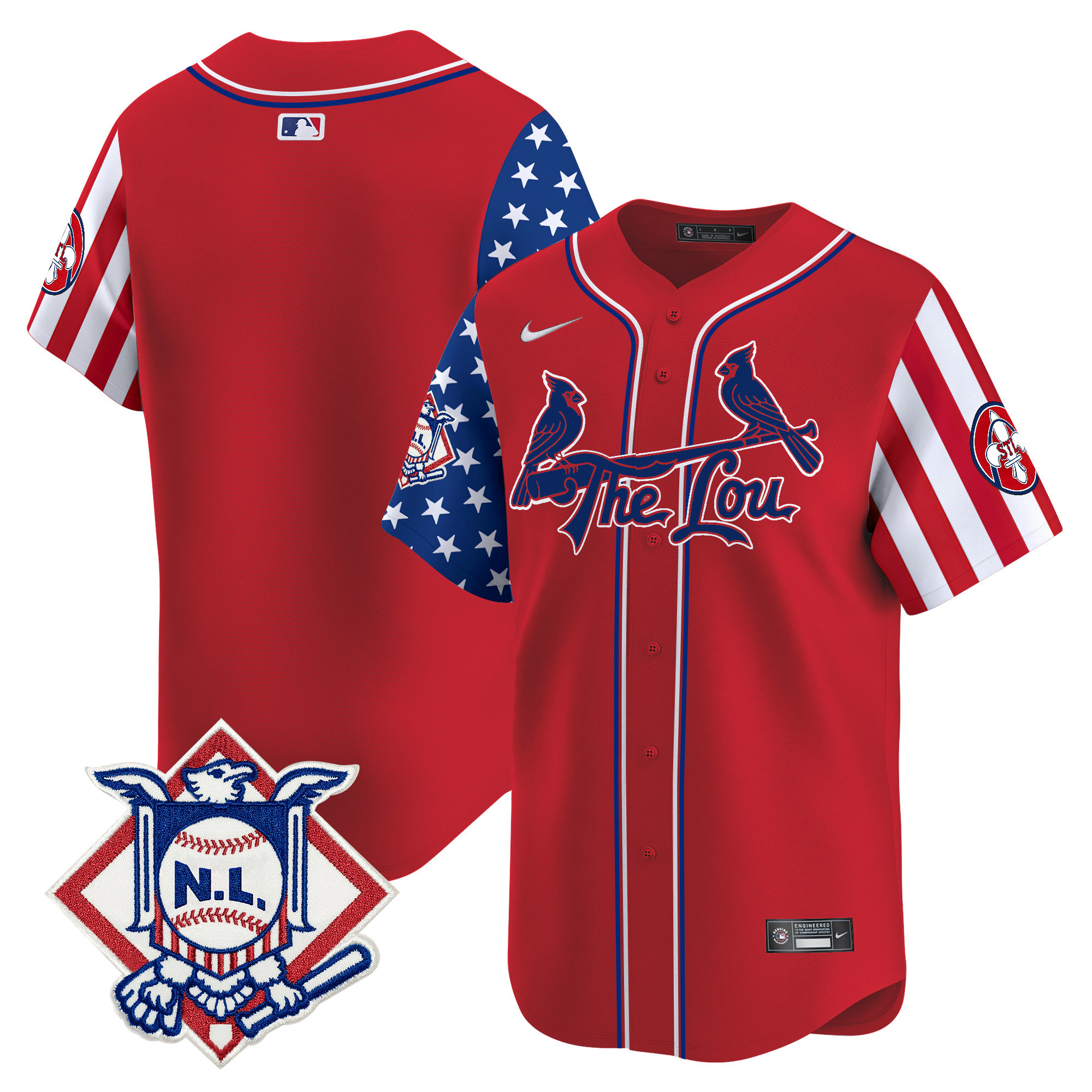Men's St. Louis Cardinals 2024 Fourth of July Vapor Premier Limited Jersey - All Stitched