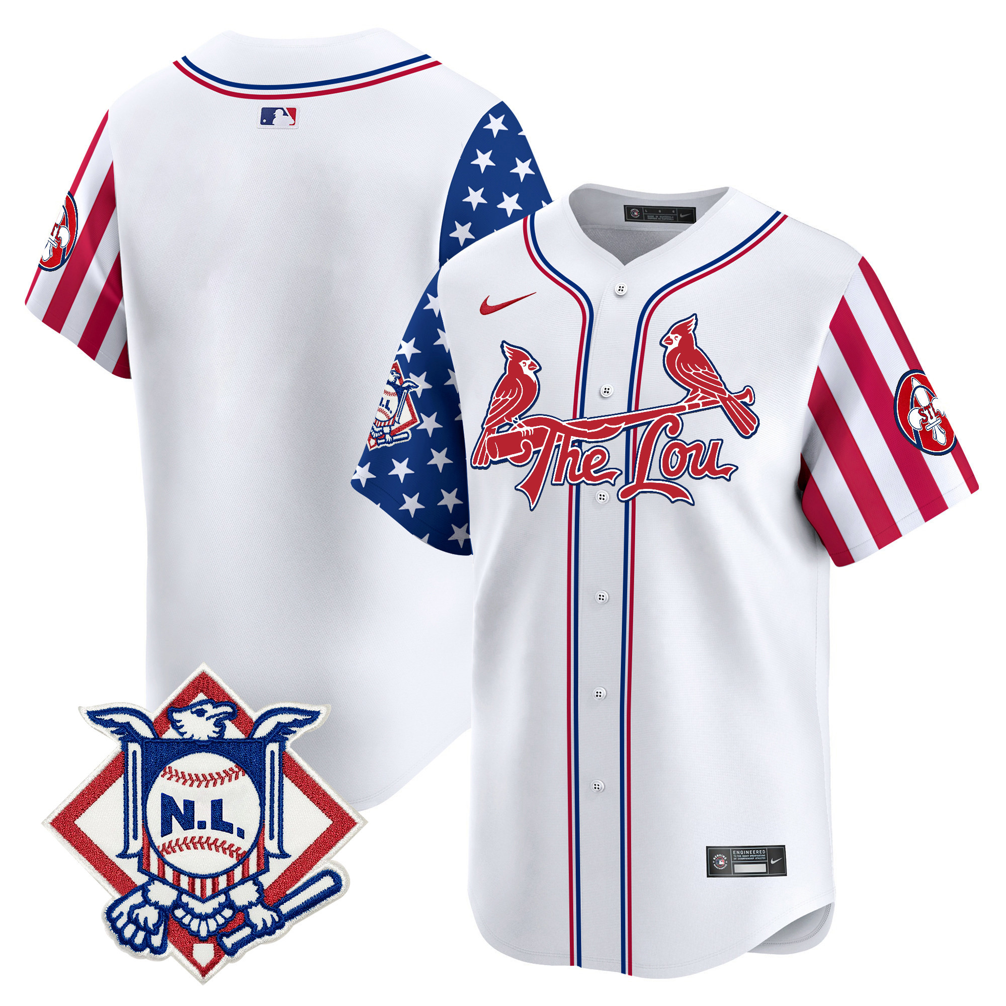 Men's St. Louis Cardinals 2024 Fourth of July Vapor Premier Limited Jersey - All Stitched
