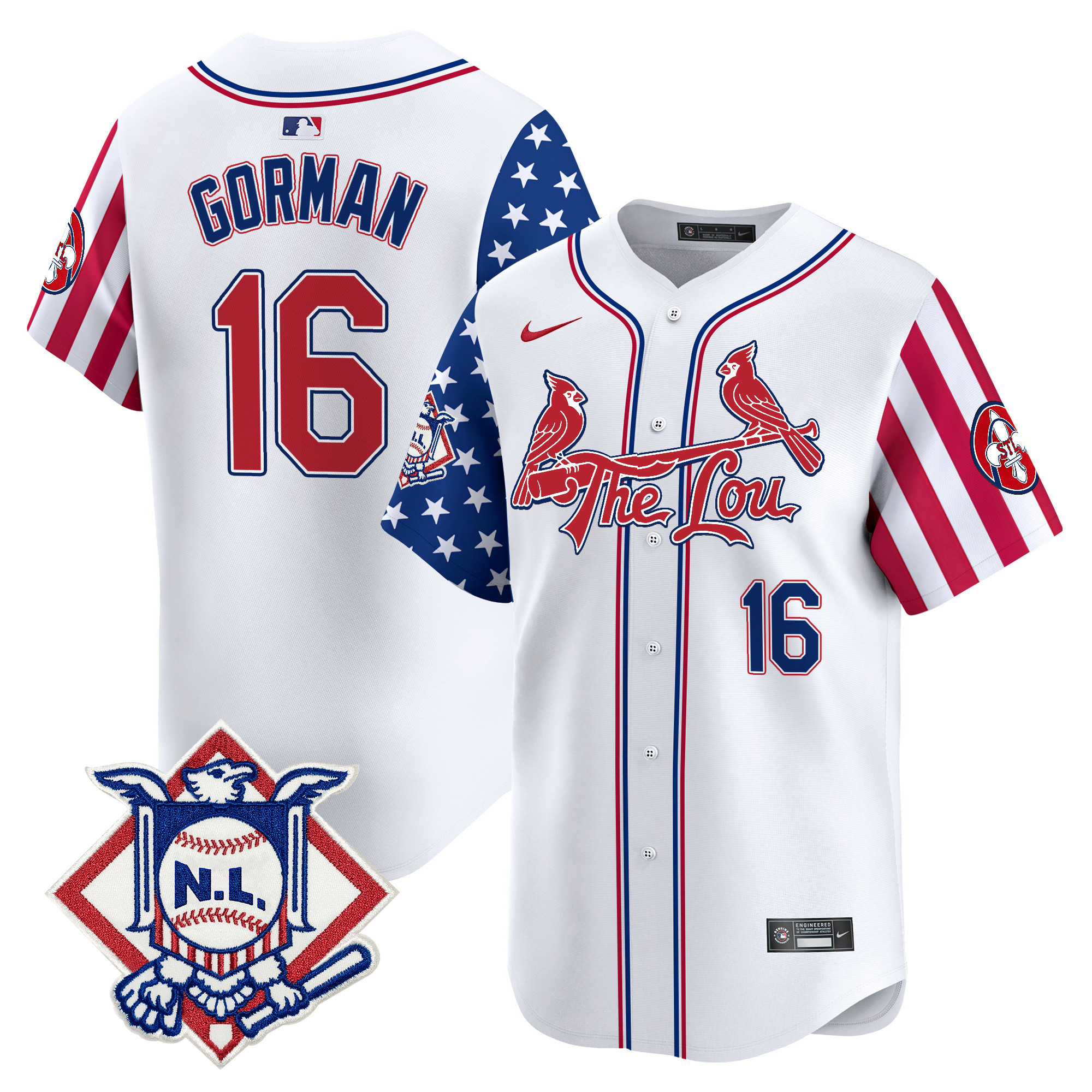 Men's St. Louis Cardinals 2024 Fourth of July Vapor Premier Limited Jersey - All Stitched