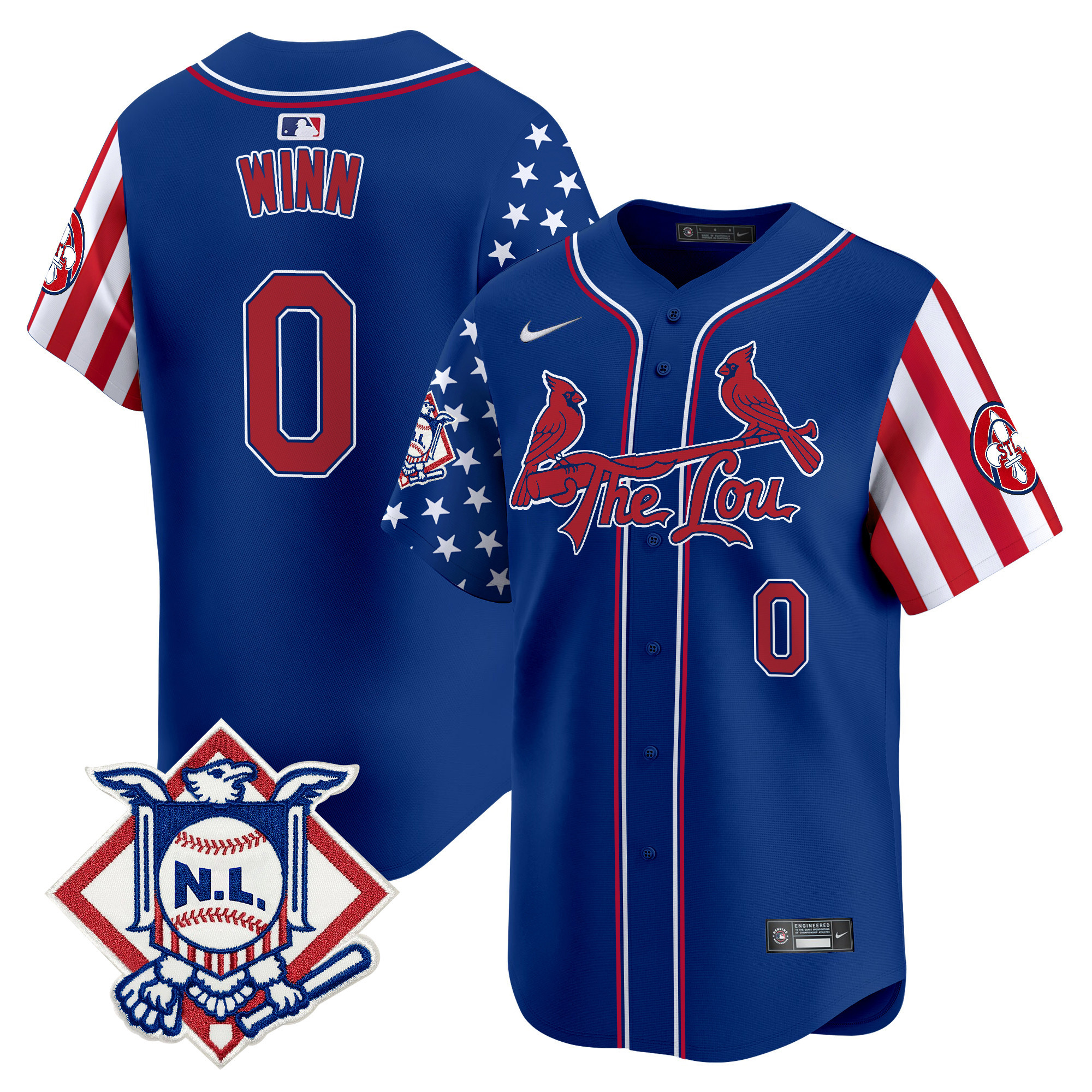 Men's St. Louis Cardinals 2024 Fourth of July Vapor Premier Limited Jersey - All Stitched