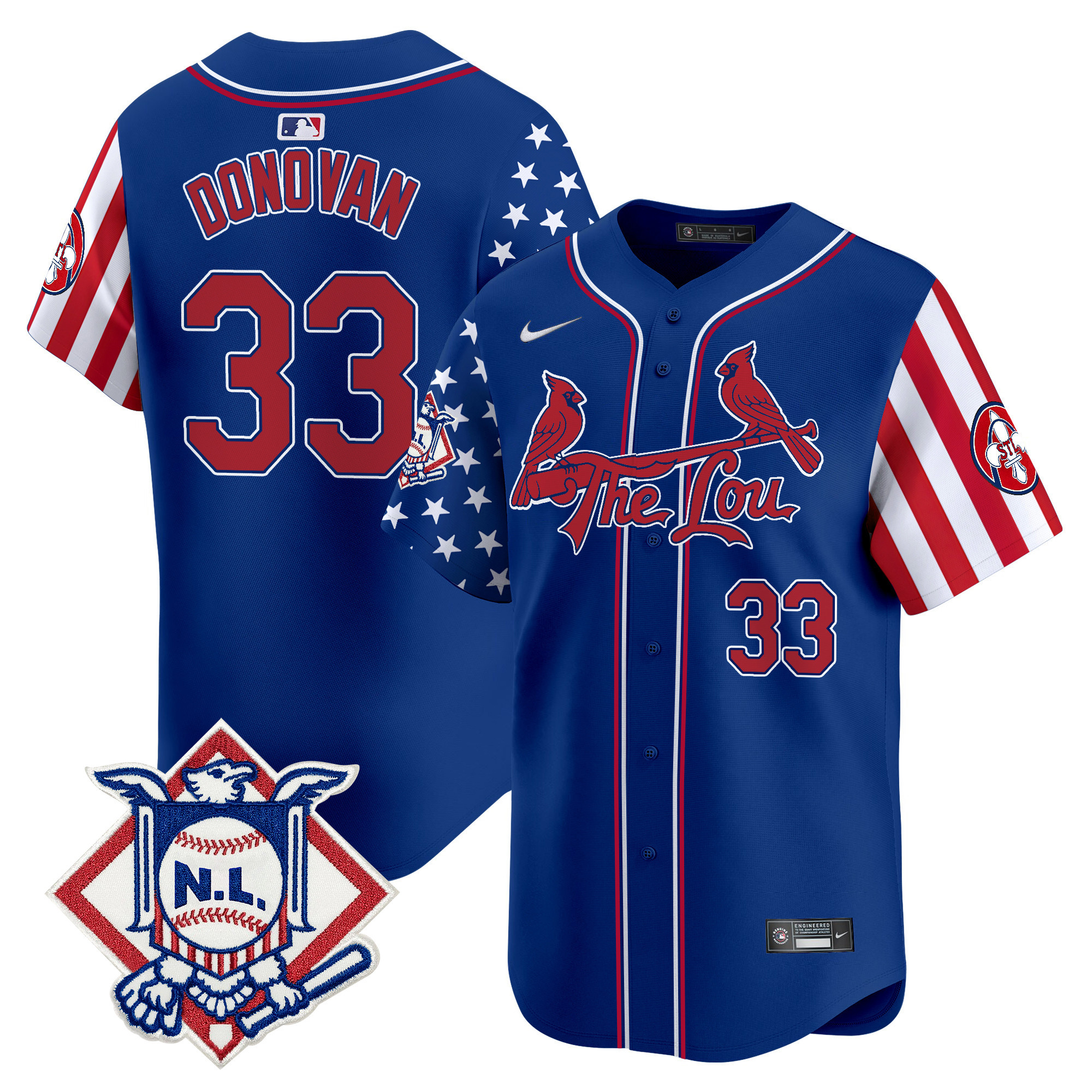 Men's St. Louis Cardinals 2024 Fourth of July Vapor Premier Limited Jersey - All Stitched