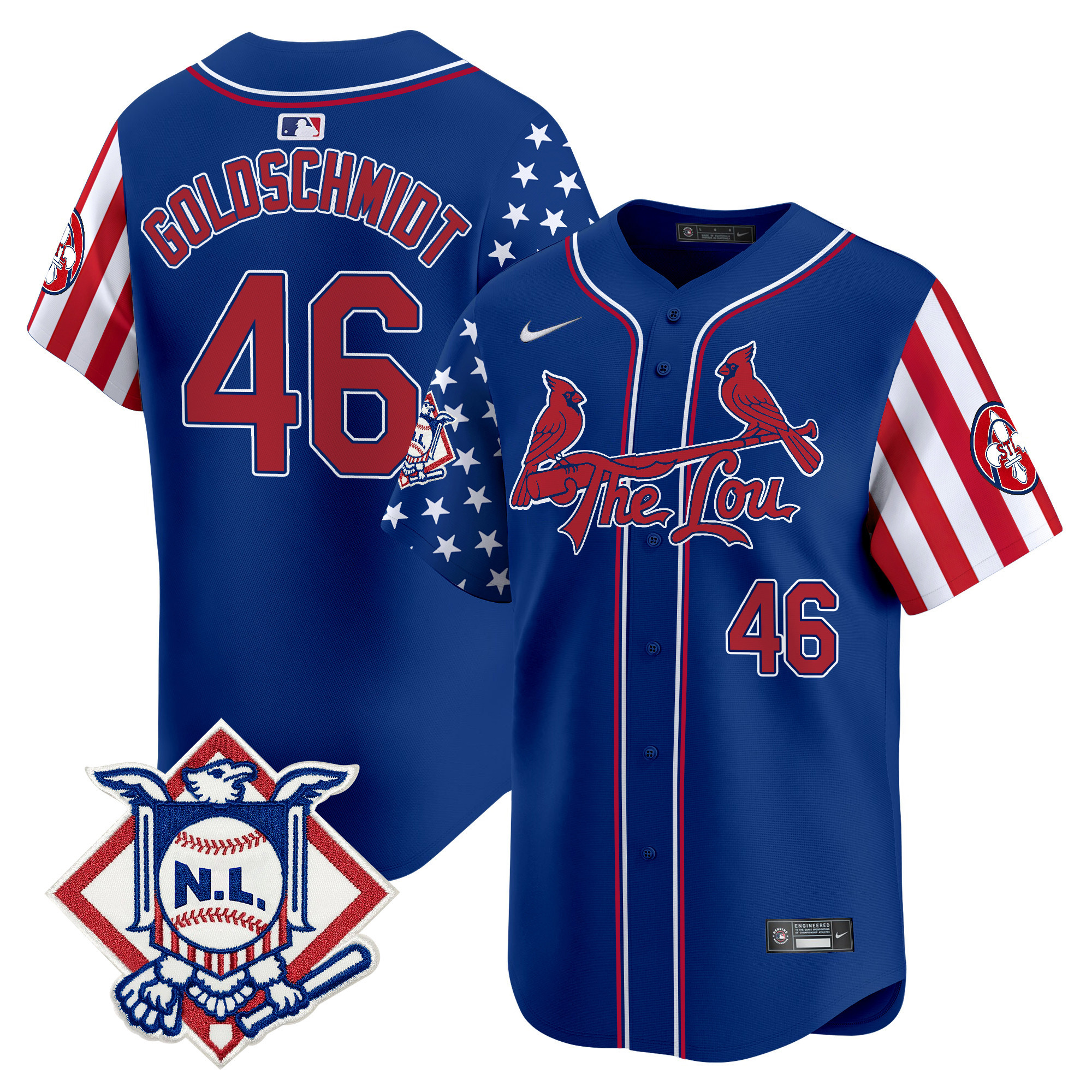 Men's St. Louis Cardinals 2024 Fourth of July Vapor Premier Limited Jersey - All Stitched