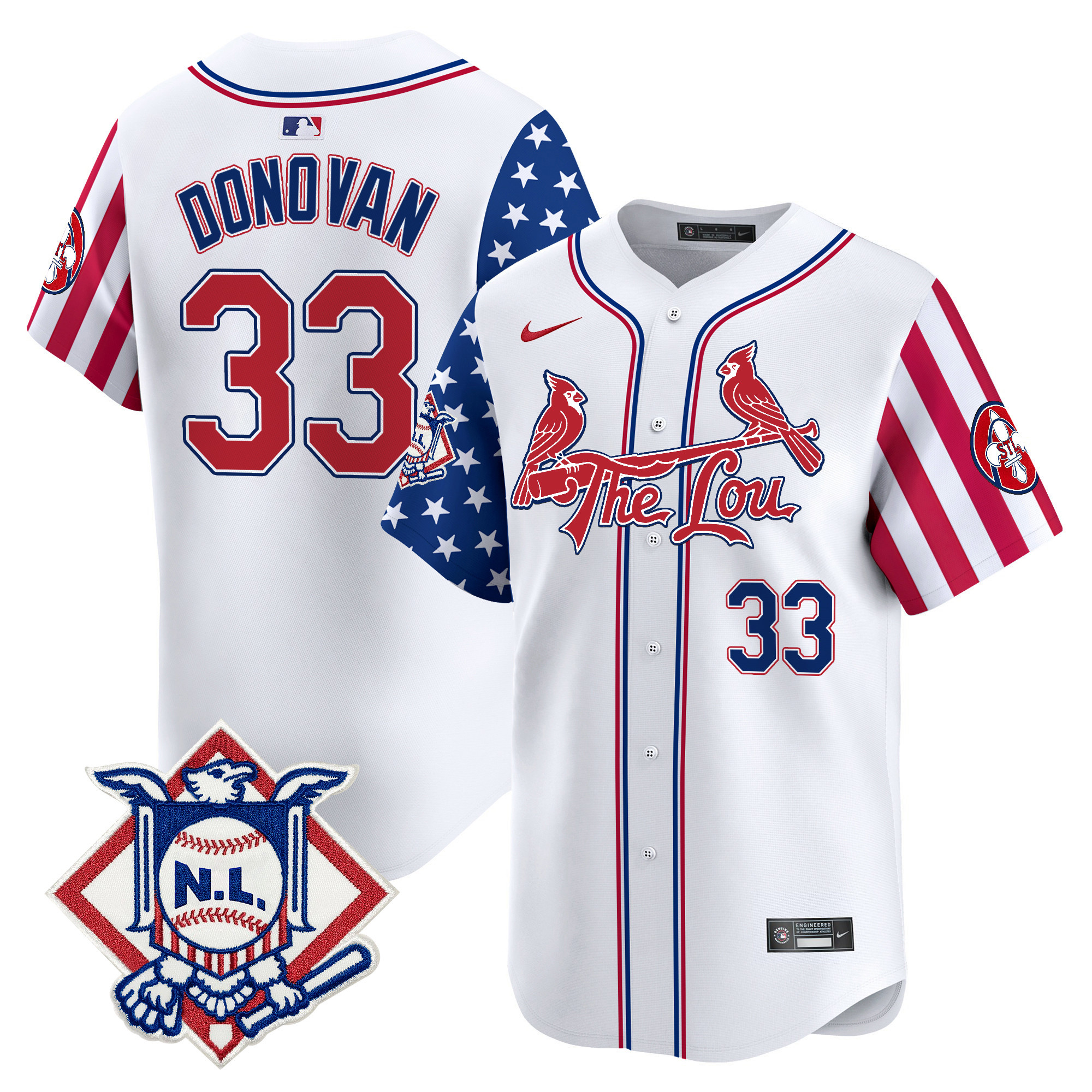Men's St. Louis Cardinals 2024 Fourth of July Vapor Premier Limited Jersey - All Stitched