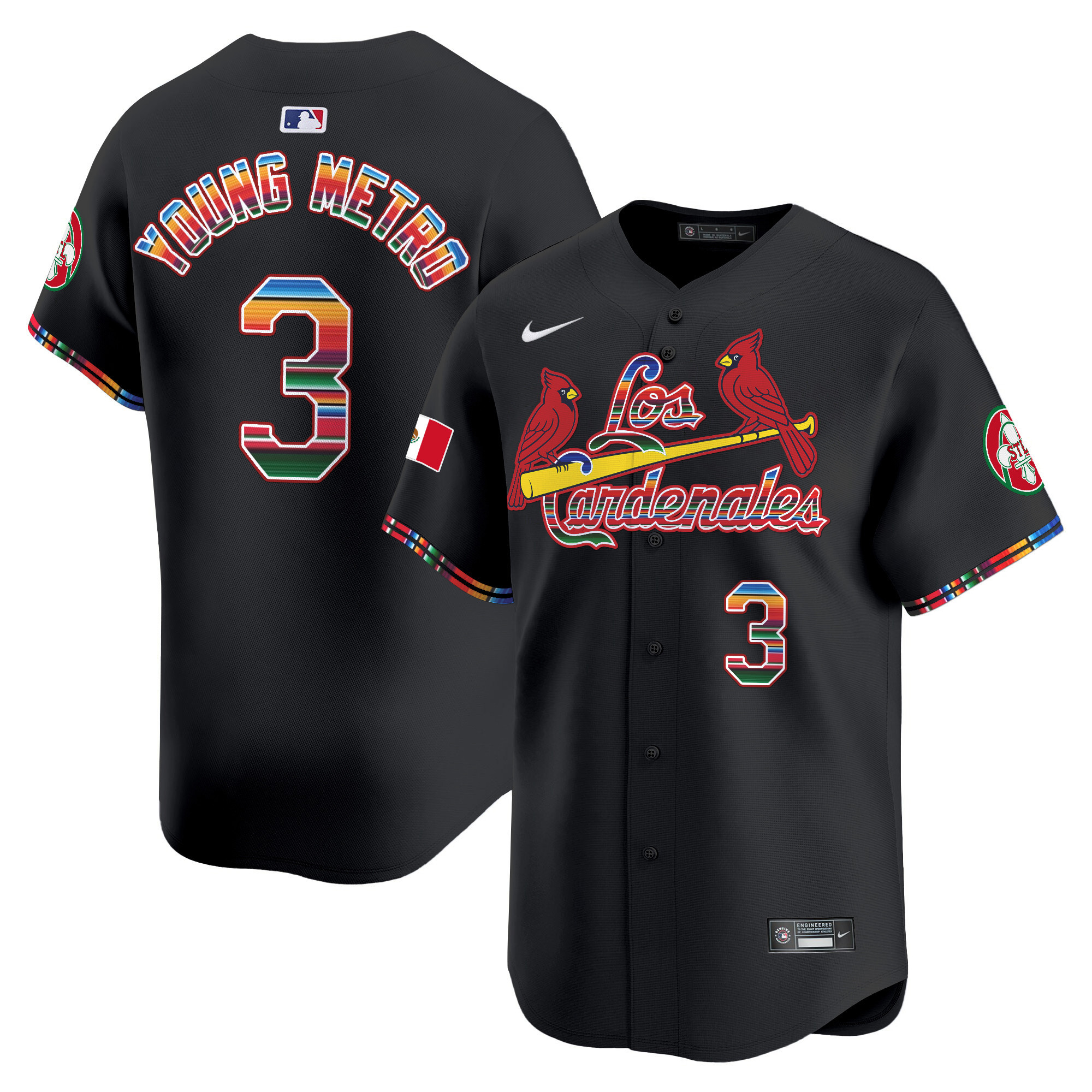 Men's St. Louis Cardinals Fiesta Cardenales Vapor Premier Limited Jersey - All Stitched