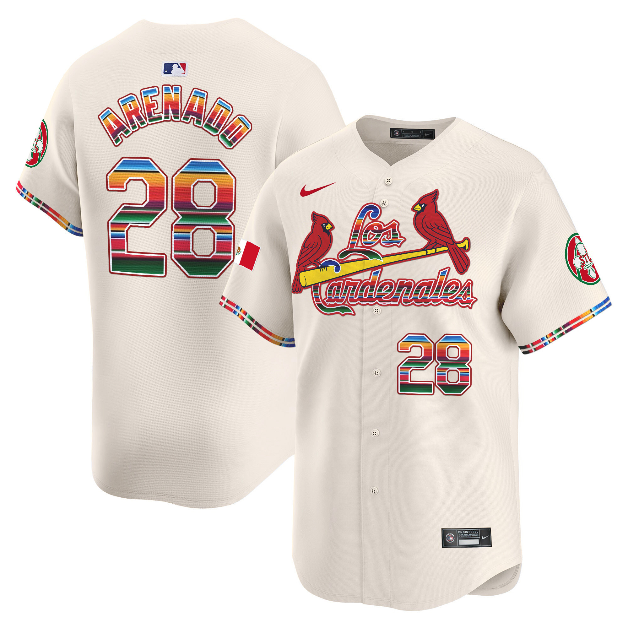 Men's St. Louis Cardinals Fiesta Cardenales Vapor Premier Limited Jersey - All Stitched