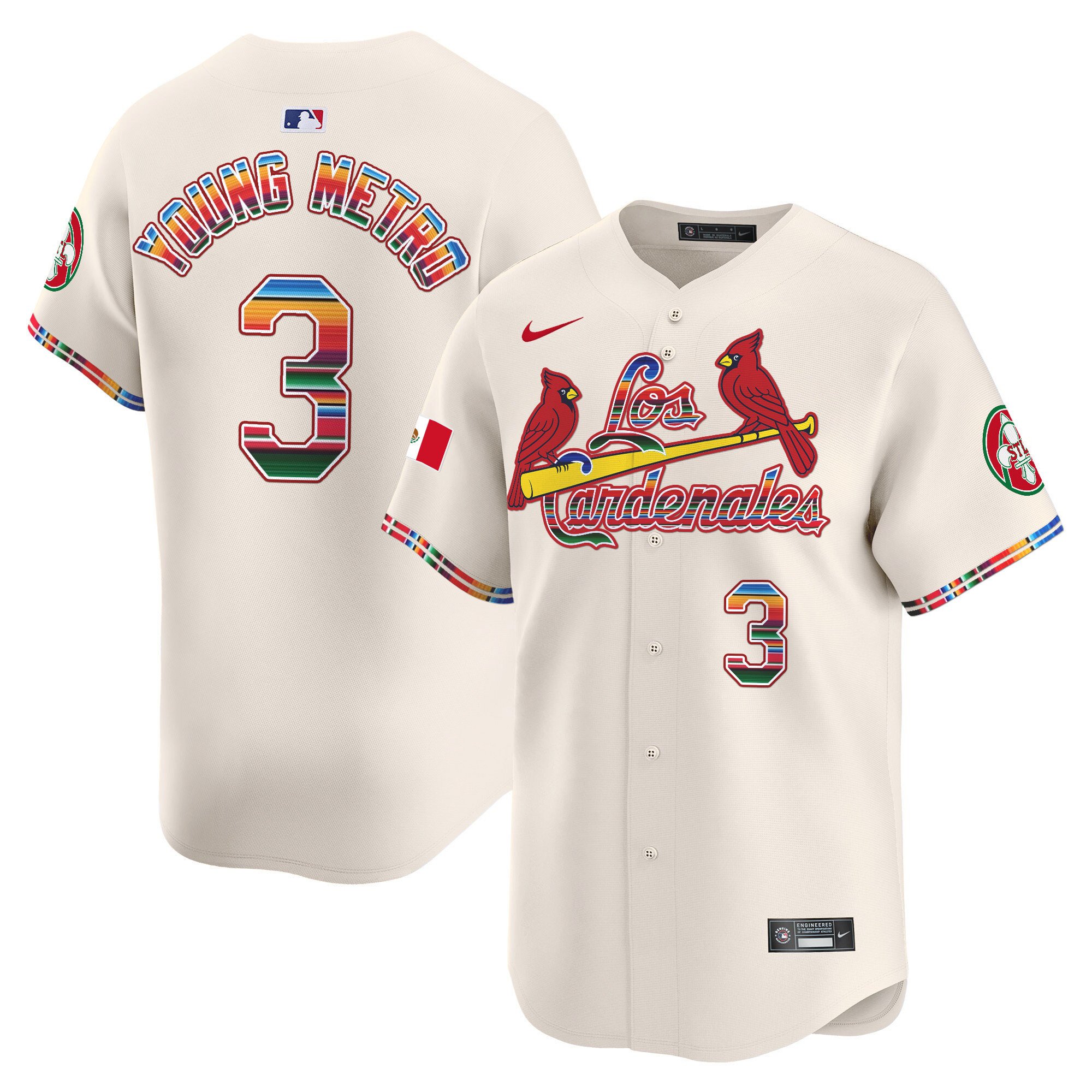Men's St. Louis Cardinals Fiesta Cardenales Vapor Premier Limited Jersey - All Stitched