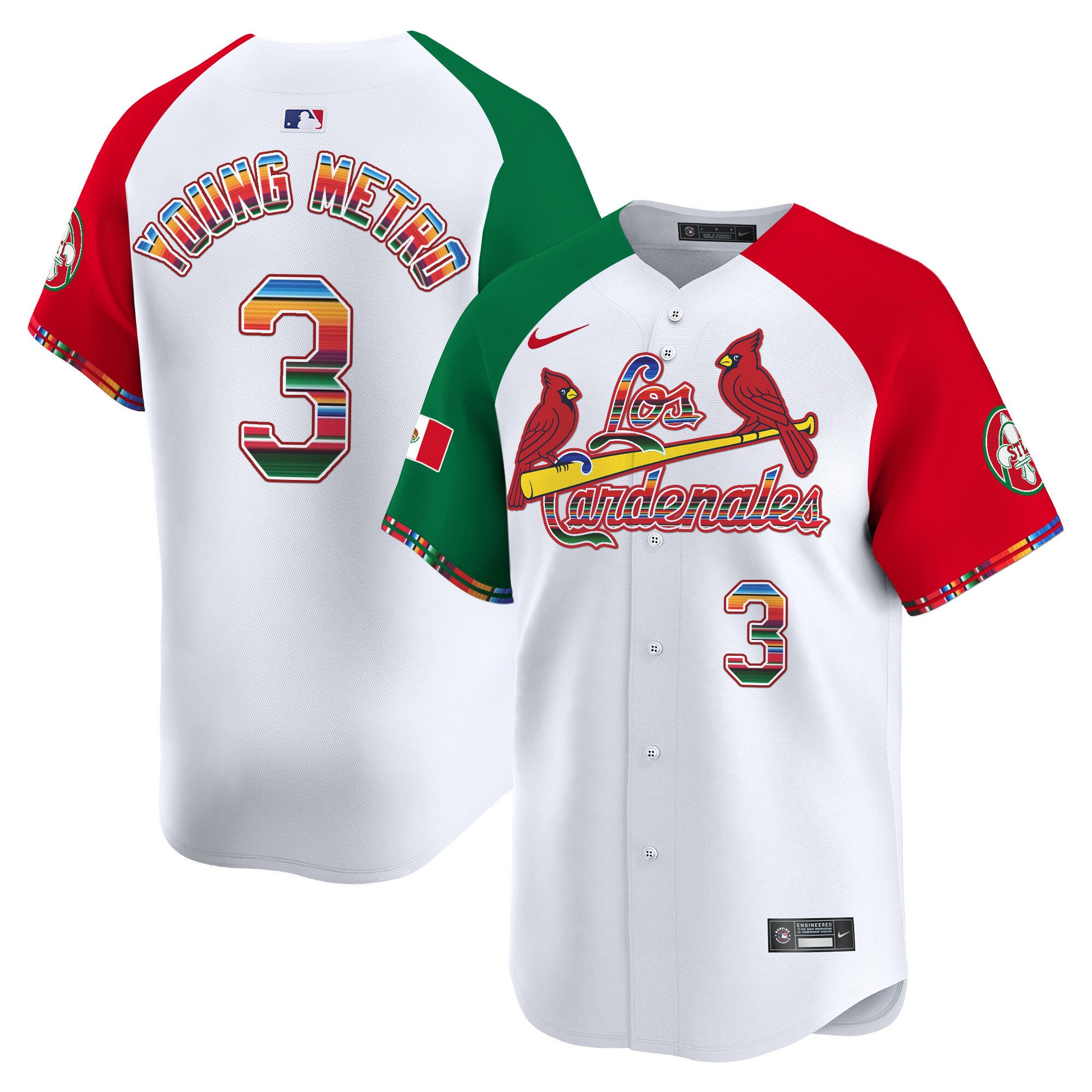 Men's St. Louis Cardinals Fiesta Cardenales Vapor Premier Limited Jersey - All Stitched