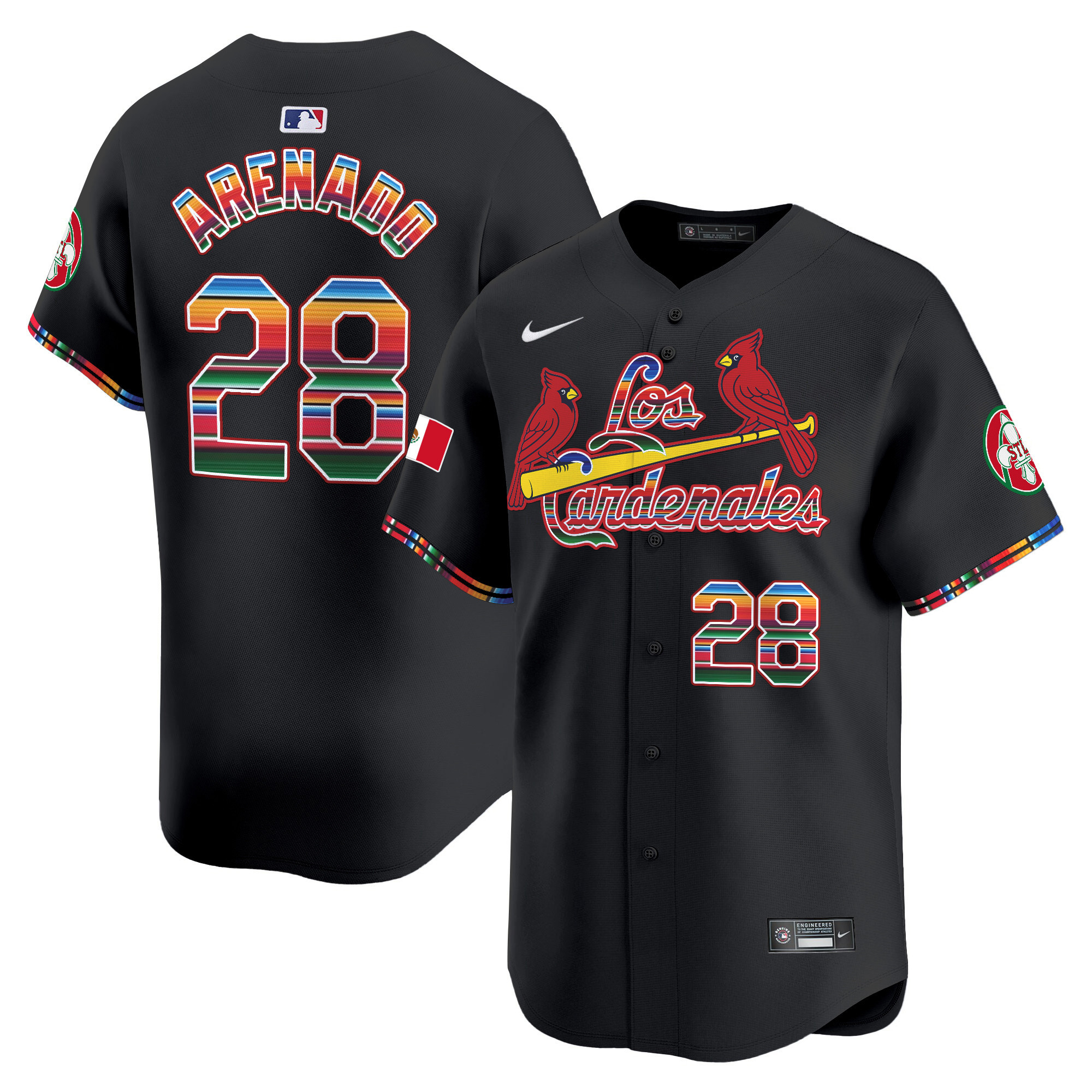 Men's St. Louis Cardinals Fiesta Cardenales Vapor Premier Limited Jersey - All Stitched