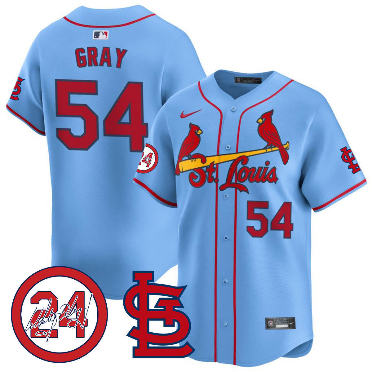 Men's St. Louis Cardinals Memorial Vapor Premier Limited Jersey - All Stitched