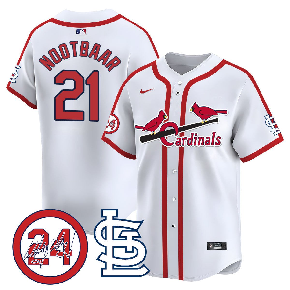 Men's St. Louis Cardinals Memorial Vapor Premier Limited Jersey - All Stitched