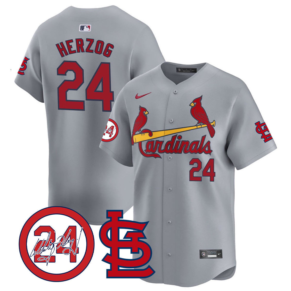 Men's St. Louis Cardinals Memorial Vapor Premier Limited Jersey - All Stitched