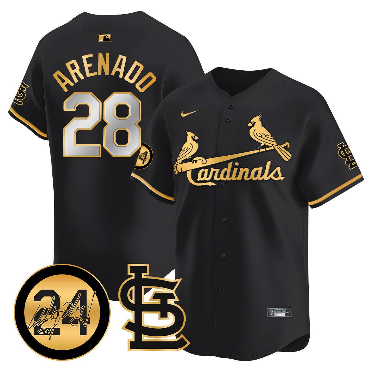 Men's St. Louis Cardinals Memorial Vapor Premier Limited Jersey - All Stitched