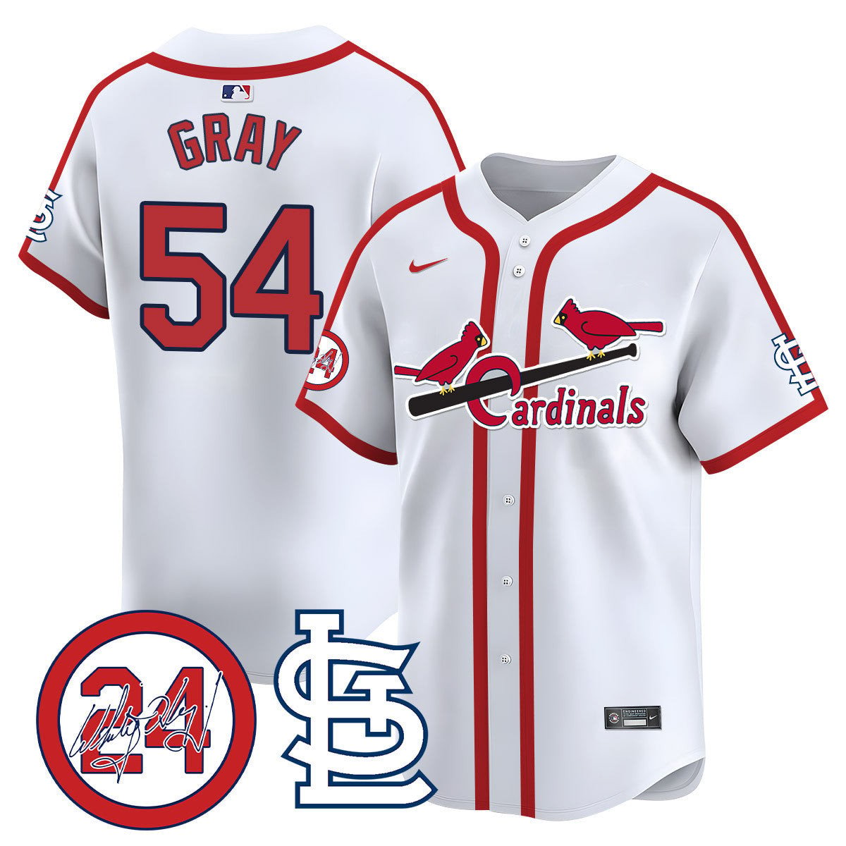 Men's St. Louis Cardinals Memorial Vapor Premier Limited Jersey - All Stitched