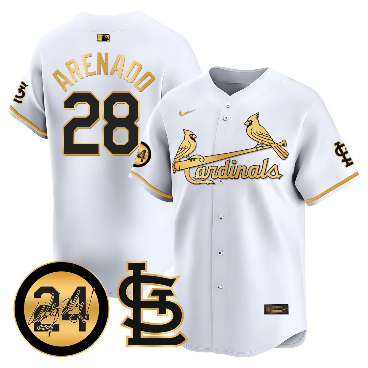 Men's St. Louis Cardinals Memorial Vapor Premier Limited Jersey - All Stitched
