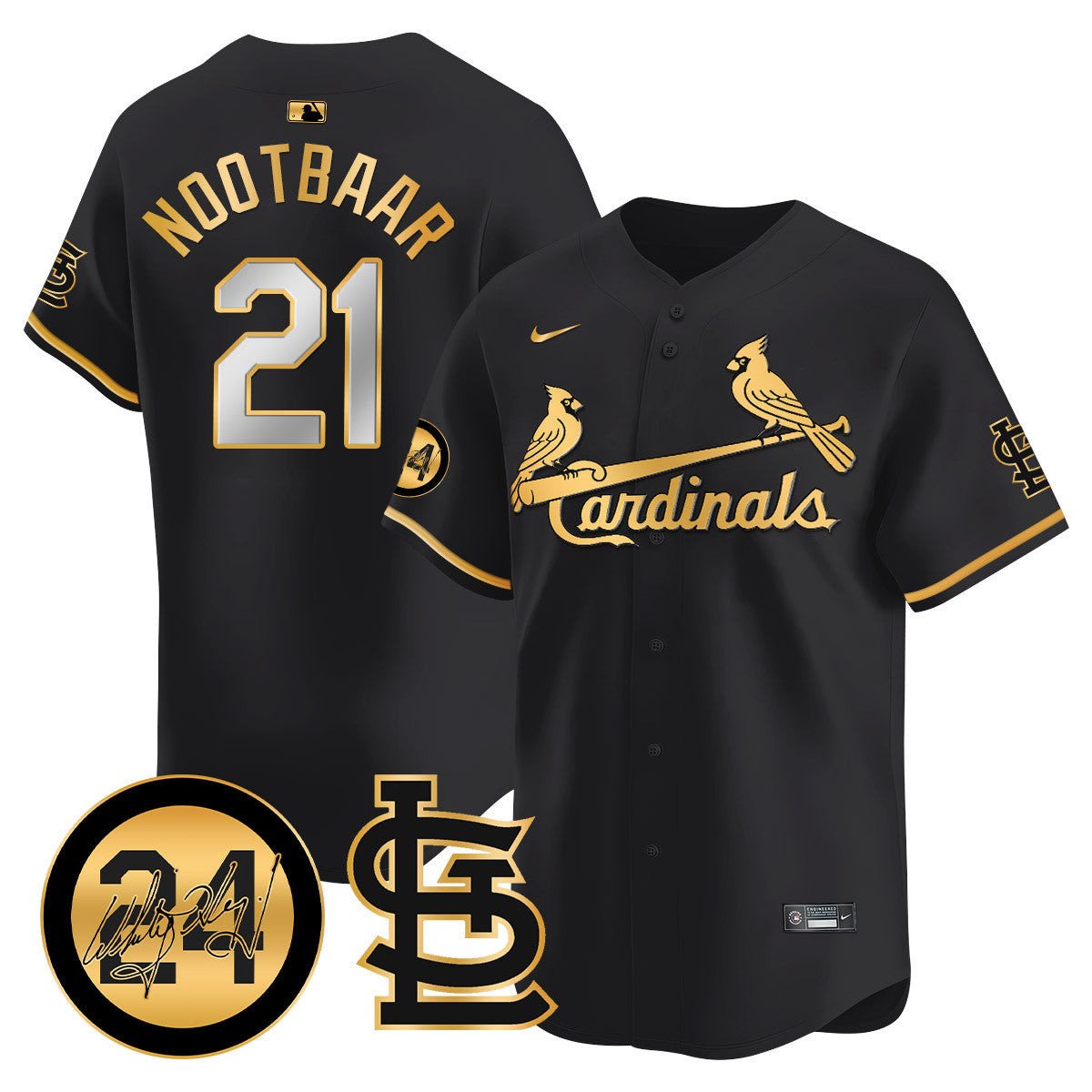 Men's St. Louis Cardinals Memorial Vapor Premier Limited Jersey - All Stitched