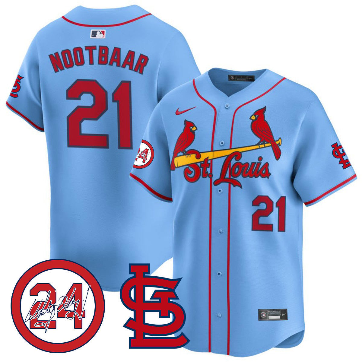 Men's St. Louis Cardinals Memorial Vapor Premier Limited Jersey - All Stitched