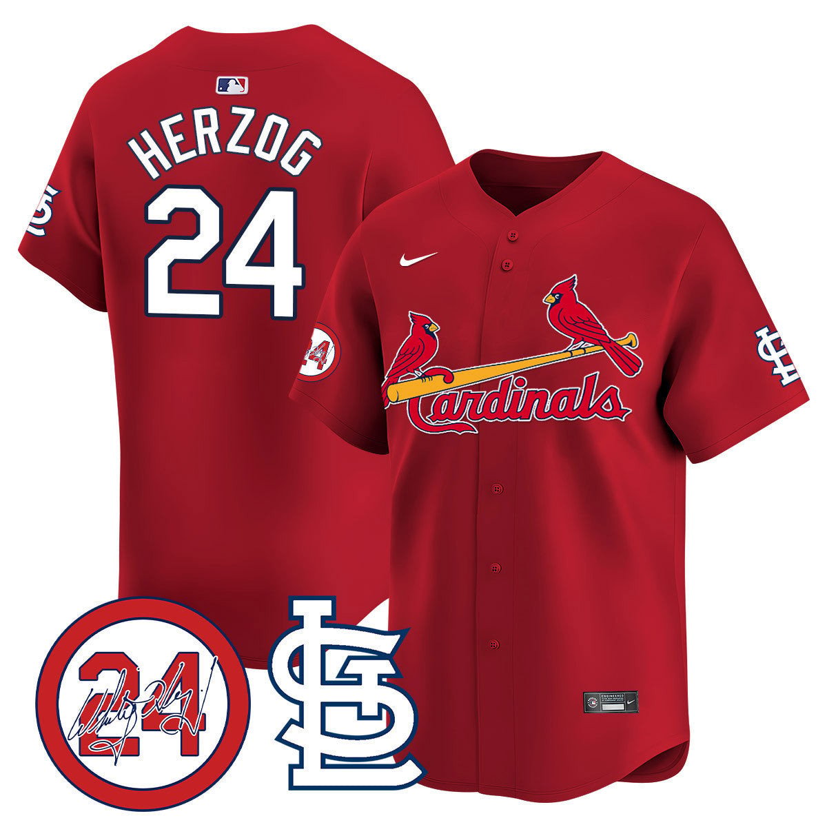 Men's St. Louis Cardinals Memorial Vapor Premier Limited Jersey - All Stitched